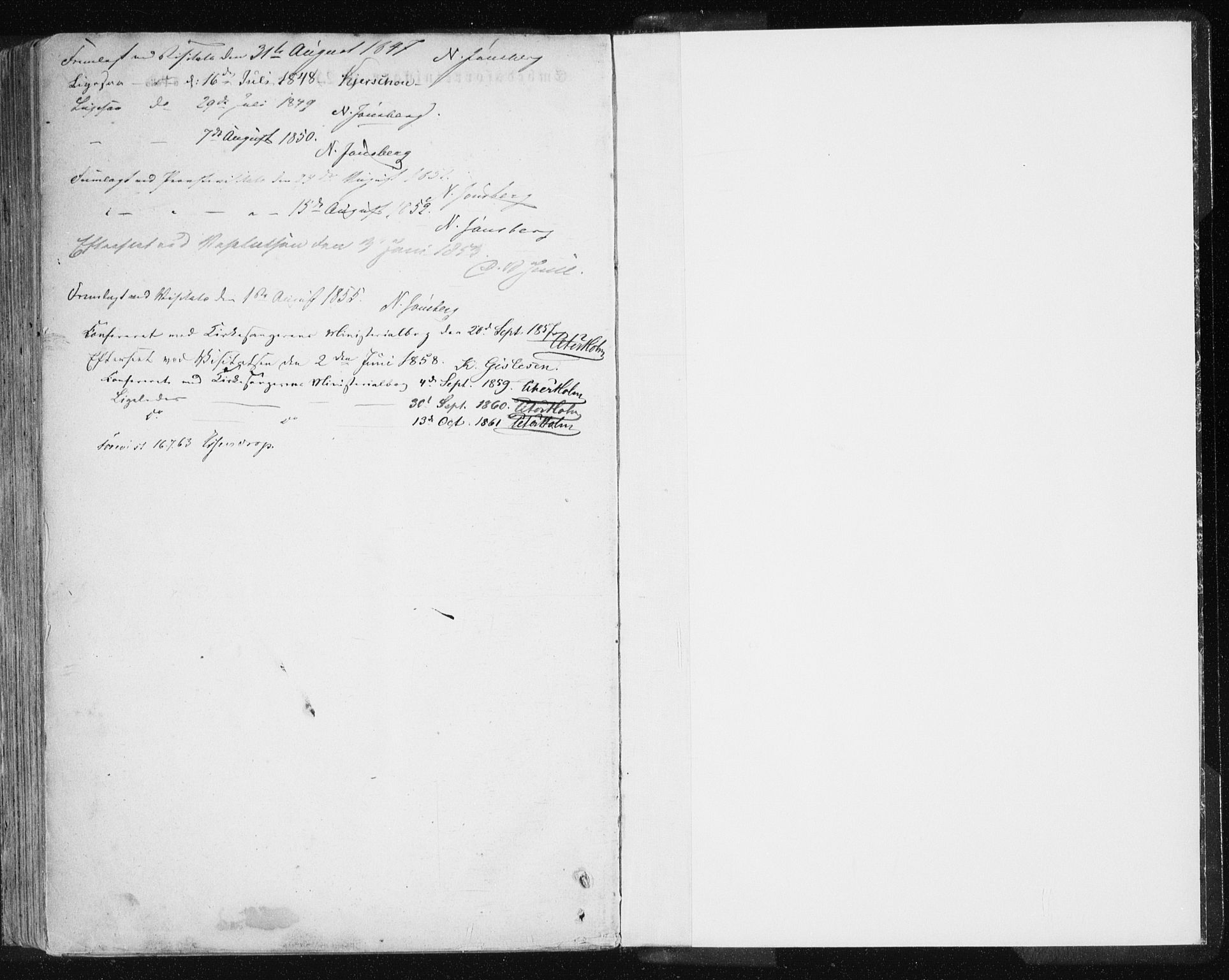 Ministerialprotokoller, klokkerbøker og fødselsregistre - Nordland, SAT/A-1459/801/L0007: Parish register (official) no. 801A07, 1845-1863