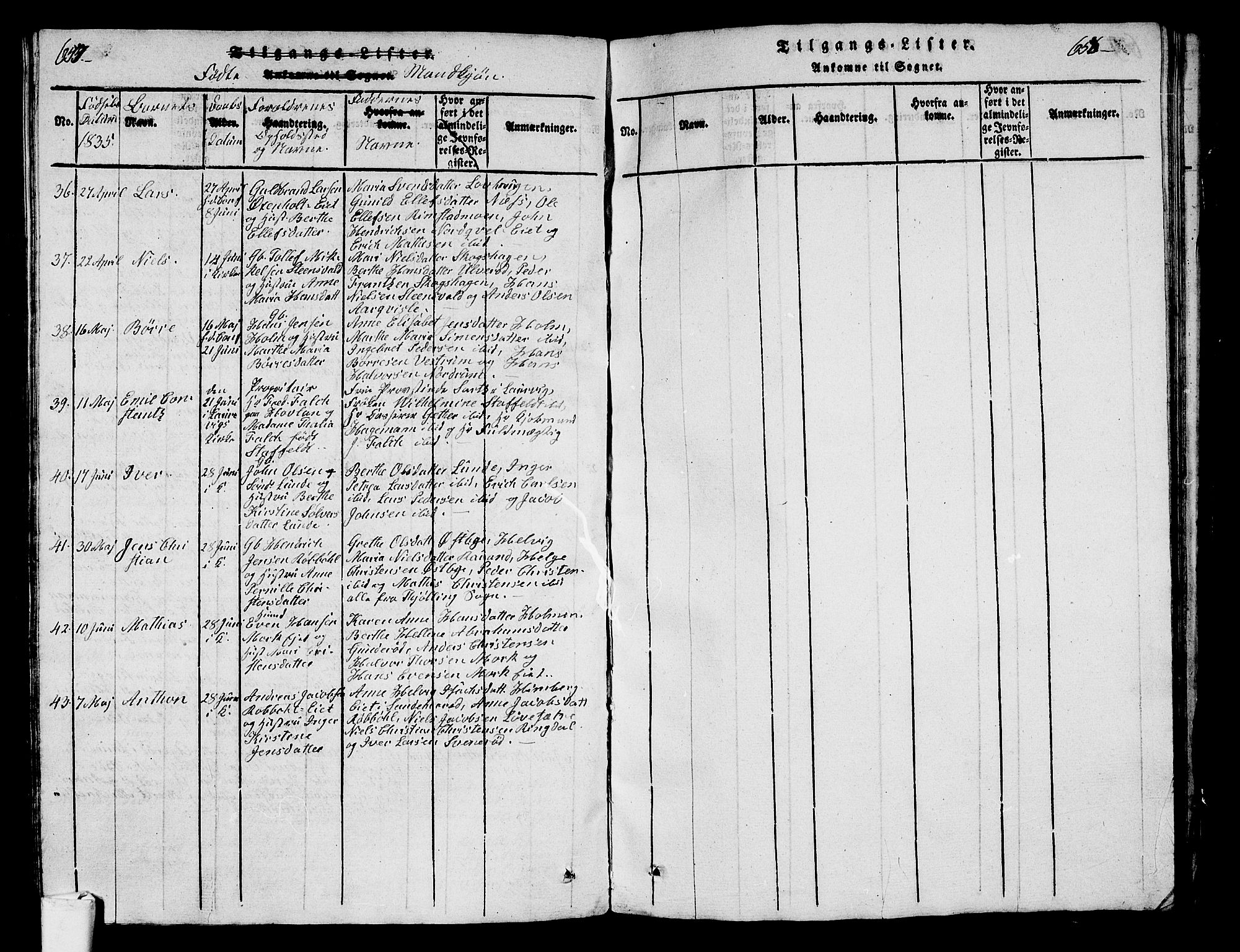 Hedrum kirkebøker, AV/SAKO-A-344/G/Ga/L0003: Parish register (copy) no. I 3, 1817-1835, p. 657-658