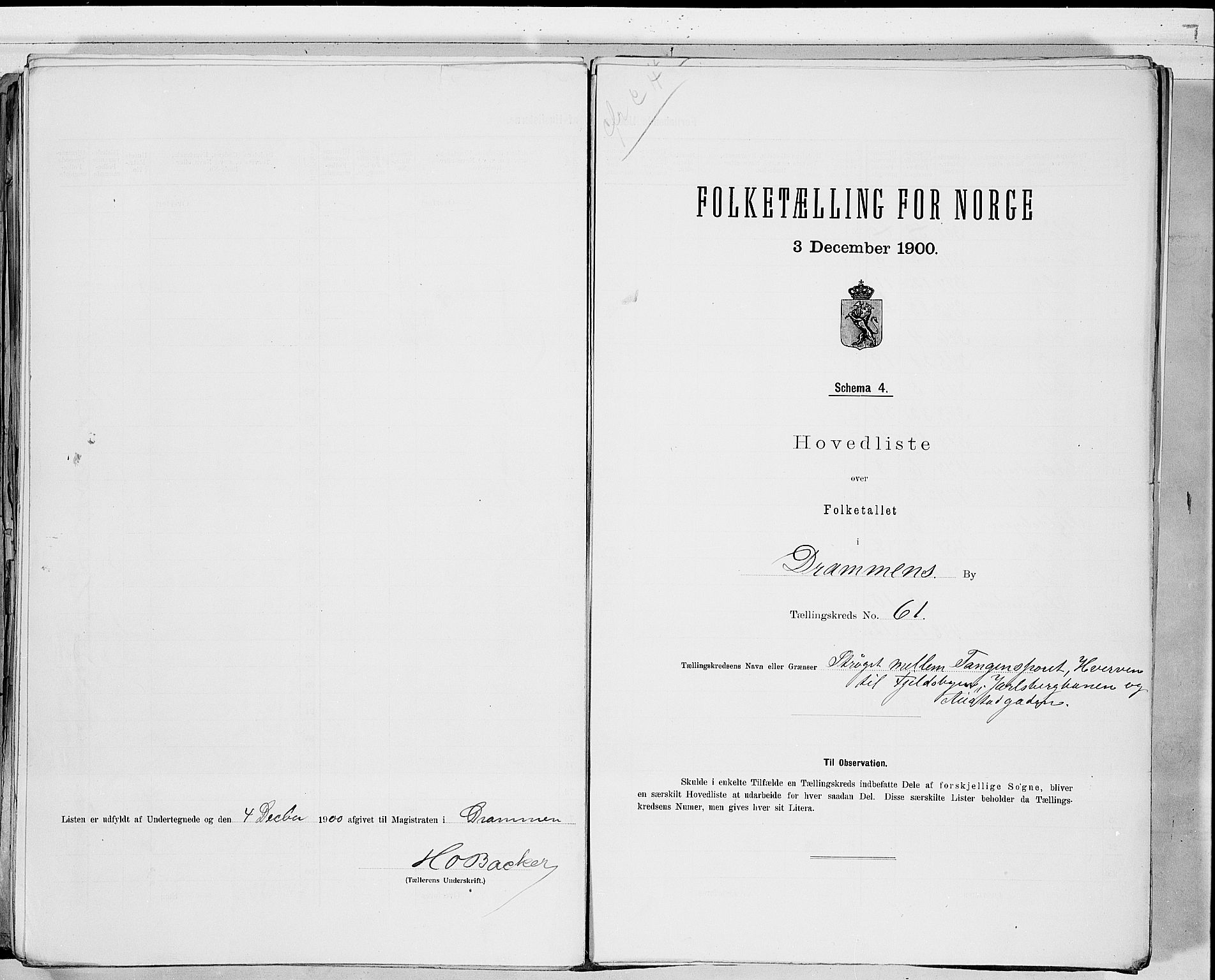 RA, 1900 census for Drammen, 1900, p. 127