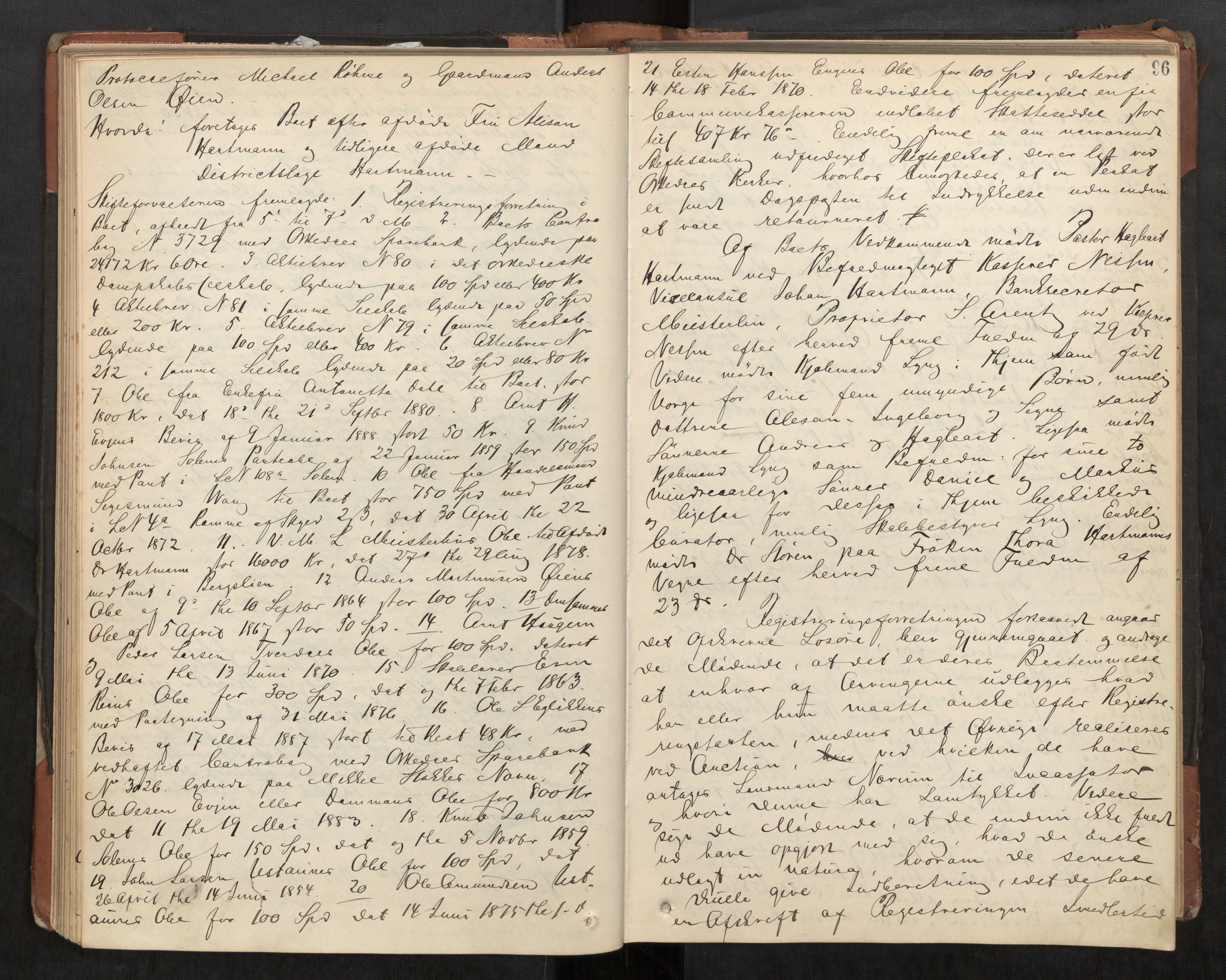 Orkdal sorenskriveri, AV/SAT-A-4169/1/3/3B/L0008: Skiftebehandlingsprotokoll, 1885-1896, p. 96