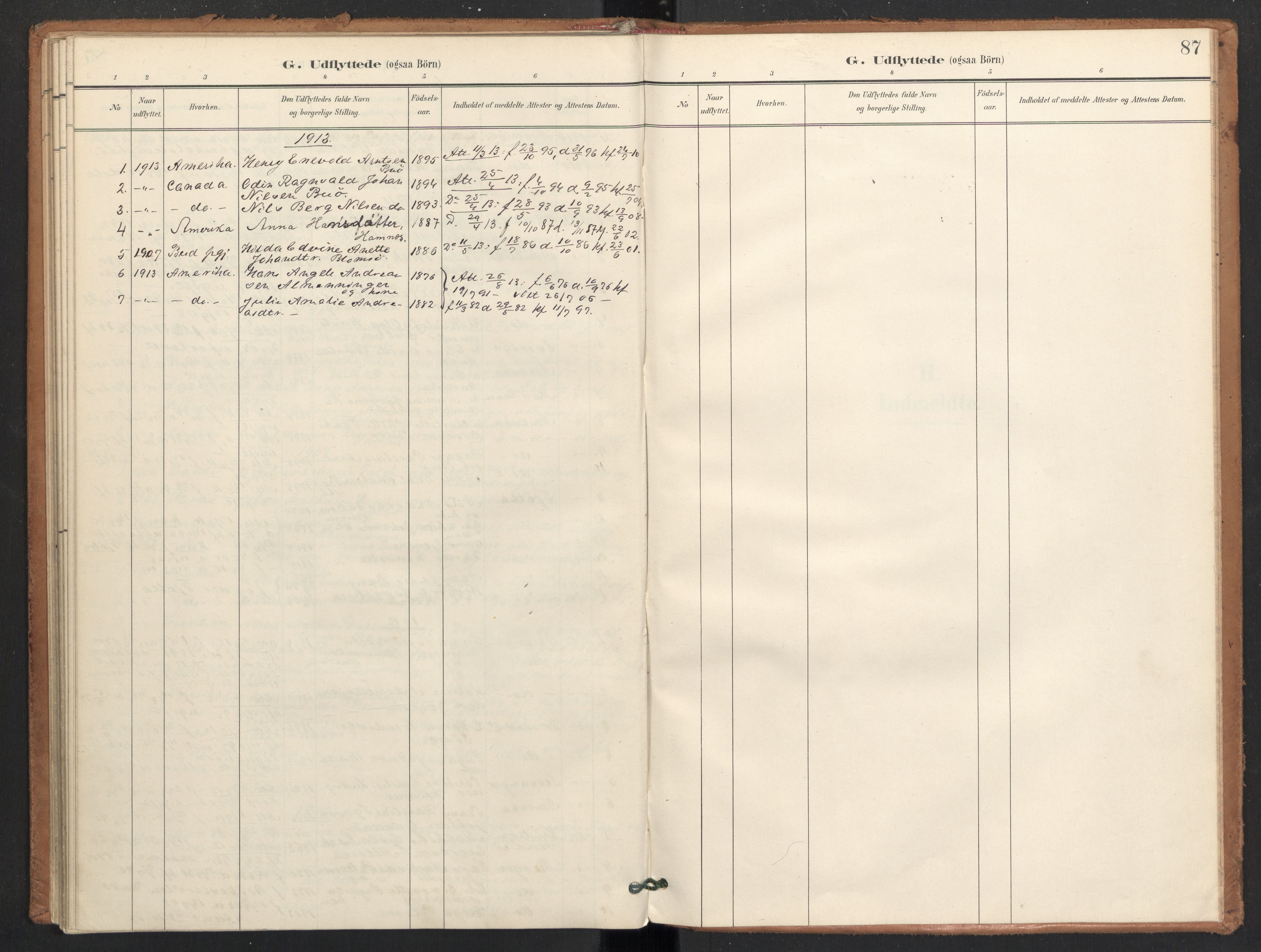 Ministerialprotokoller, klokkerbøker og fødselsregistre - Nordland, SAT/A-1459/830/L0454: Parish register (official) no. 830A18, 1897-1913, p. 87