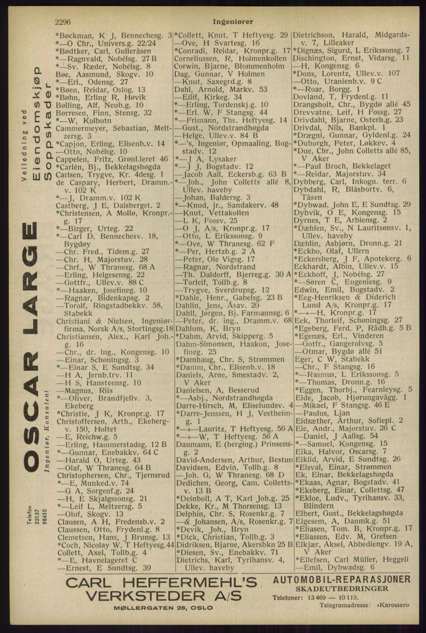 Kristiania/Oslo adressebok, PUBL/-, 1934, p. 2296
