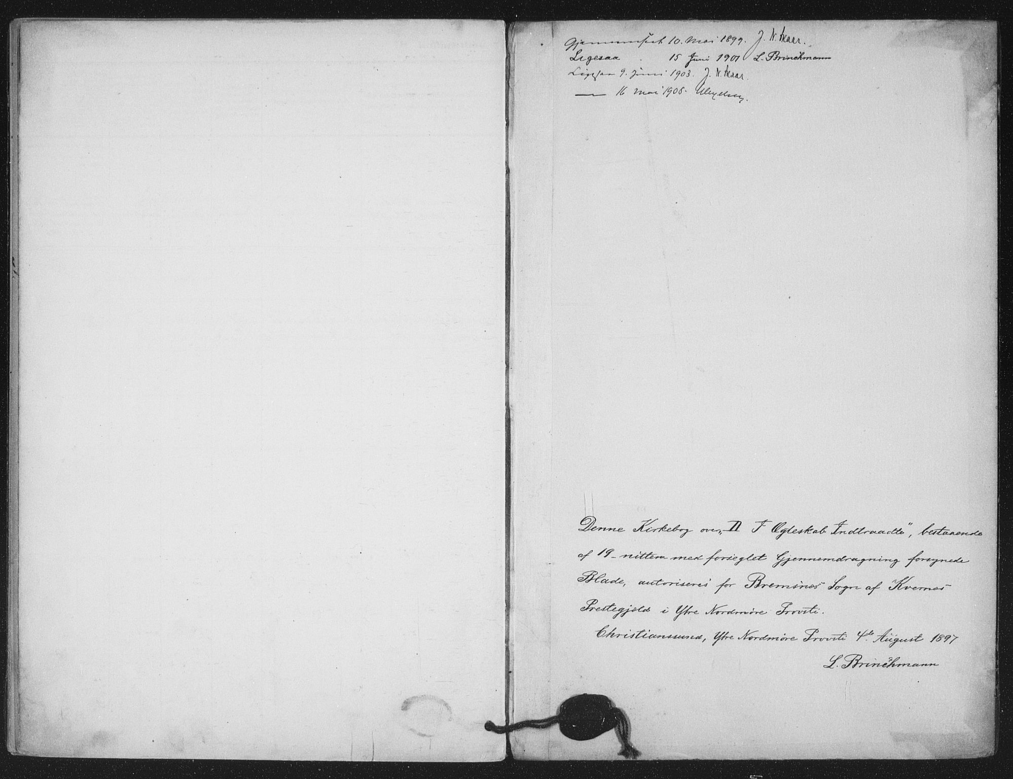 Ministerialprotokoller, klokkerbøker og fødselsregistre - Møre og Romsdal, AV/SAT-A-1454/569/L0821: Parish register (official) no. 569A07, 1897-1907
