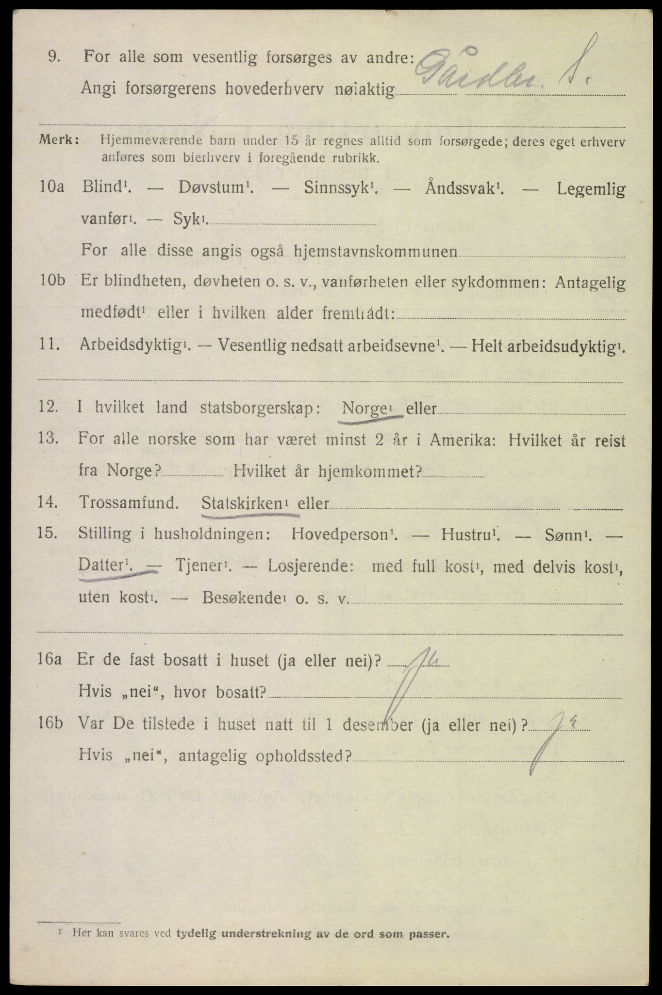 SAH, 1920 census for Stange, 1920, p. 15834