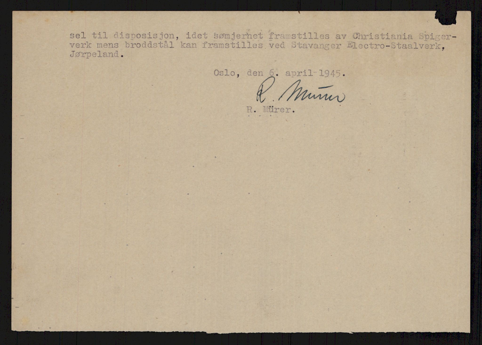 Direktoratet for industriforsyning, Sekretariatet, AV/RA-S-4153/D/Df/L0055: 9. Metallkontoret, 1940-1945, p. 30