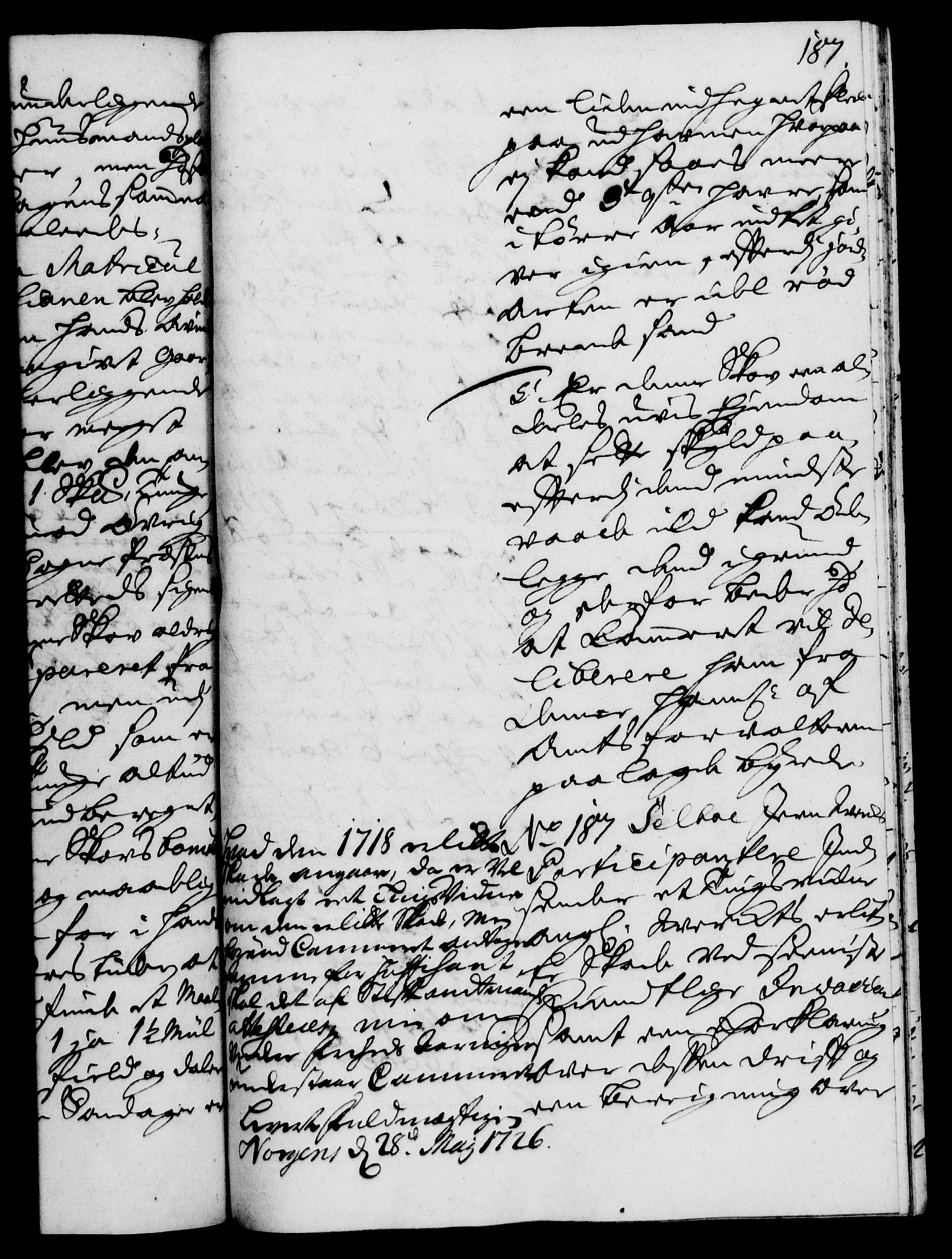 Rentekammeret, Kammerkanselliet, AV/RA-EA-3111/G/Gh/Gha/L0008: Norsk ekstraktmemorialprotokoll (merket RK 53.53), 1725-1726, p. 187