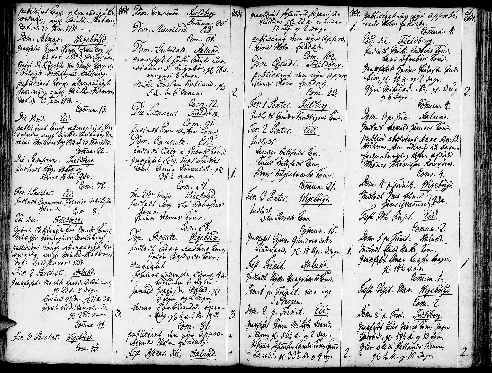 Fjelberg sokneprestembete, SAB/A-75201/H/Haa: Parish register (official) no. A 1, 1739-1759, p. 61