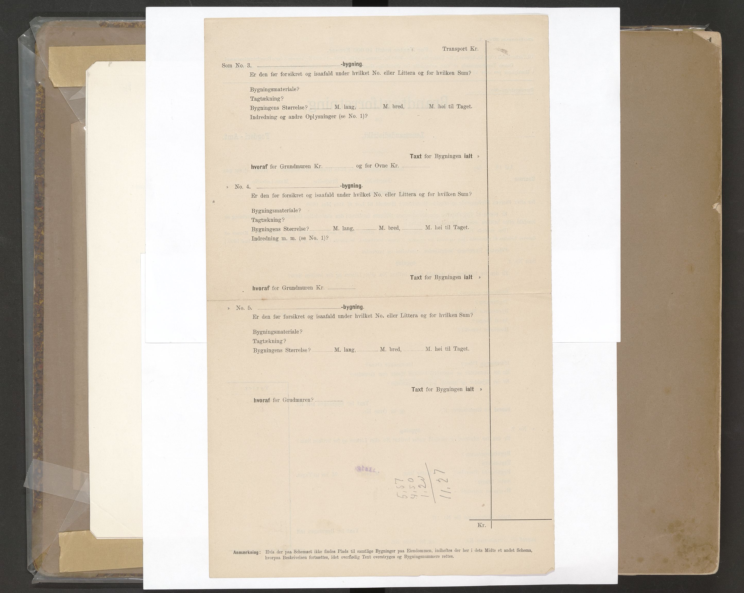 Norges Brannkasse Vågøy og Sund, AV/SAT-A-5504/Fa/L0004: Branntakstprotokoll, 1894-1919