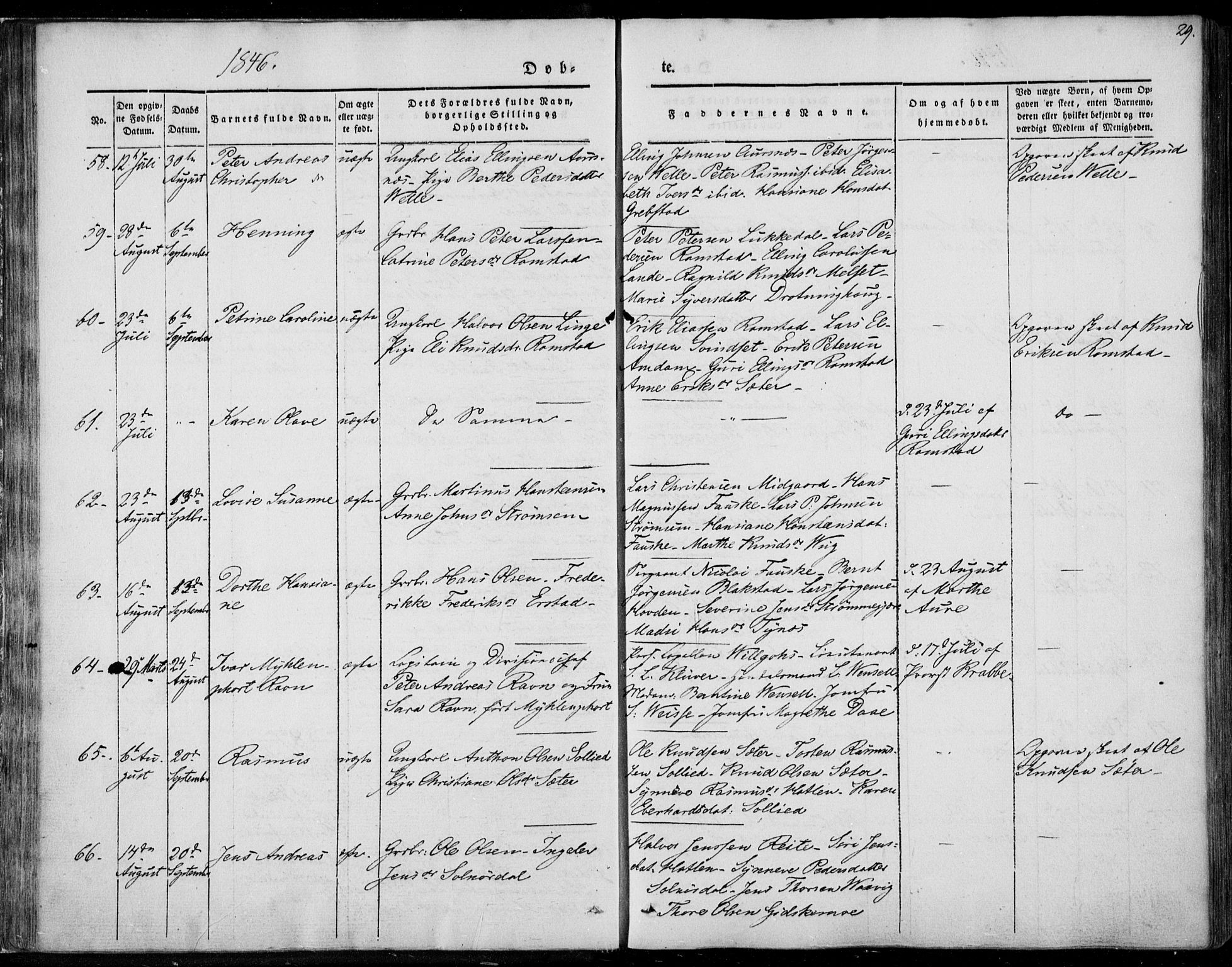 Ministerialprotokoller, klokkerbøker og fødselsregistre - Møre og Romsdal, AV/SAT-A-1454/522/L0312: Parish register (official) no. 522A07, 1843-1851, p. 29