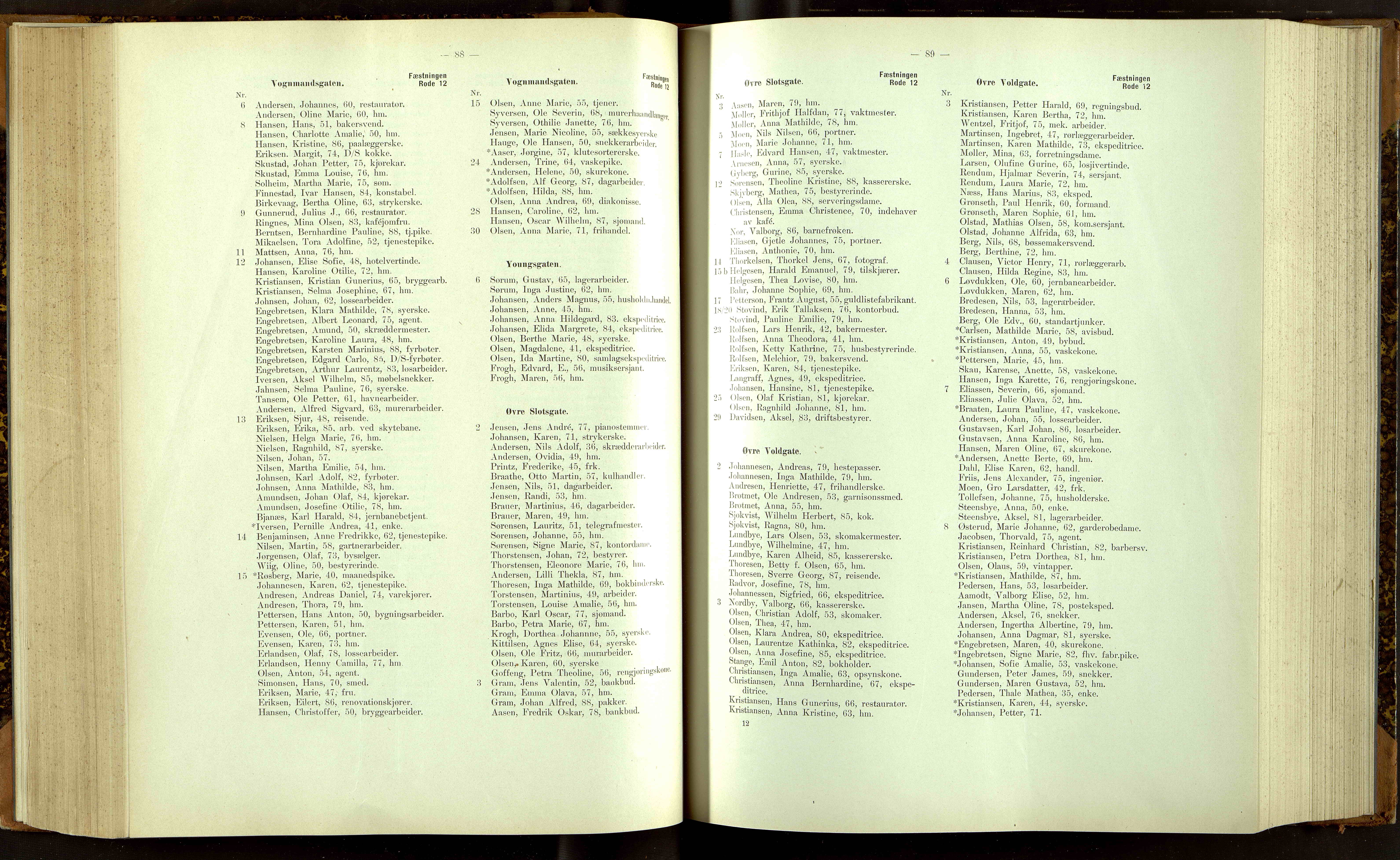 Folkeregisteret ( Valgstyret ), OBA/A-20059, 1913, p. 3088-3089