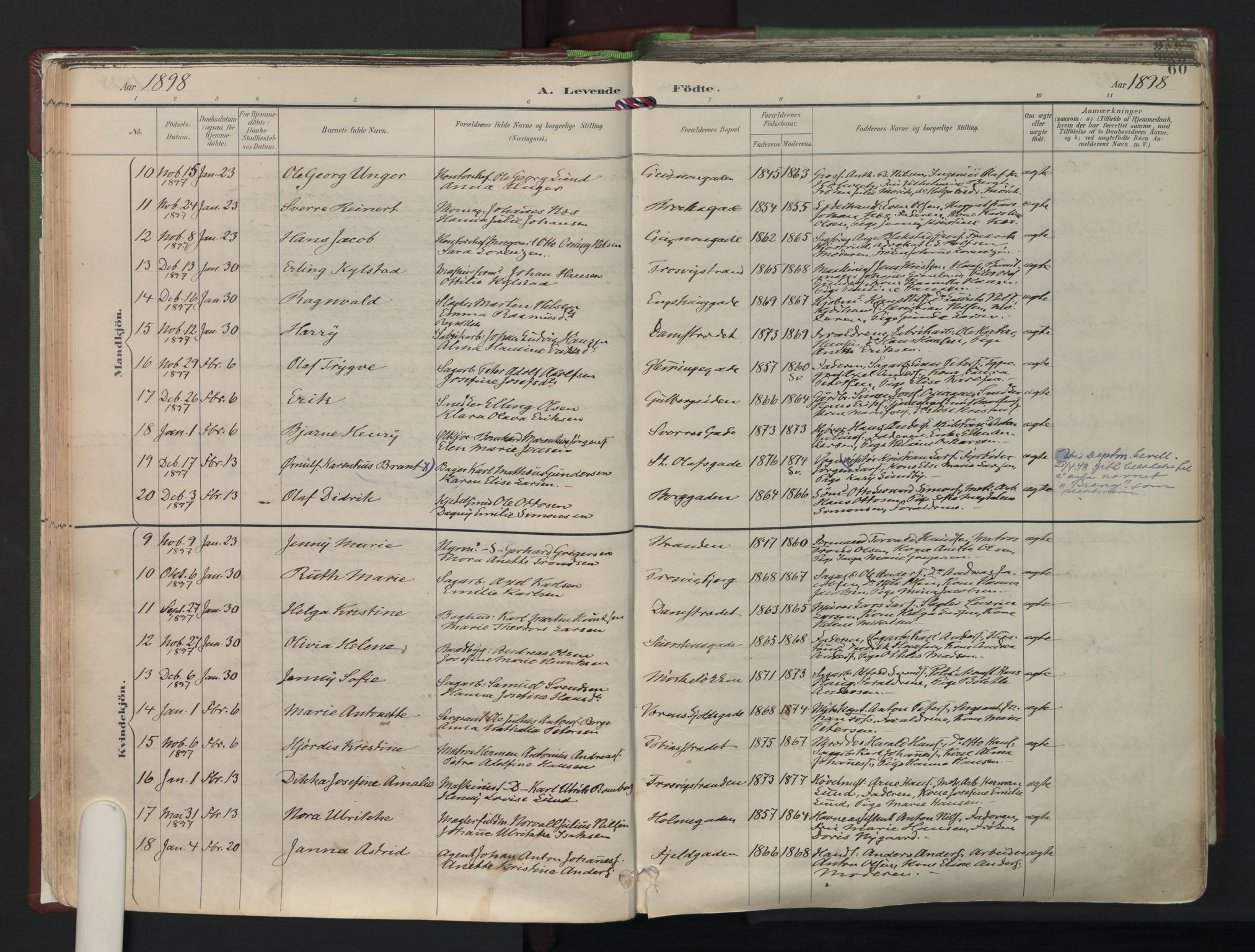 Fredrikstad domkirkes prestekontor Kirkebøker, AV/SAO-A-10906/F/Fa/L0006: Parish register (official) no. I 6, 1894-1914, p. 60