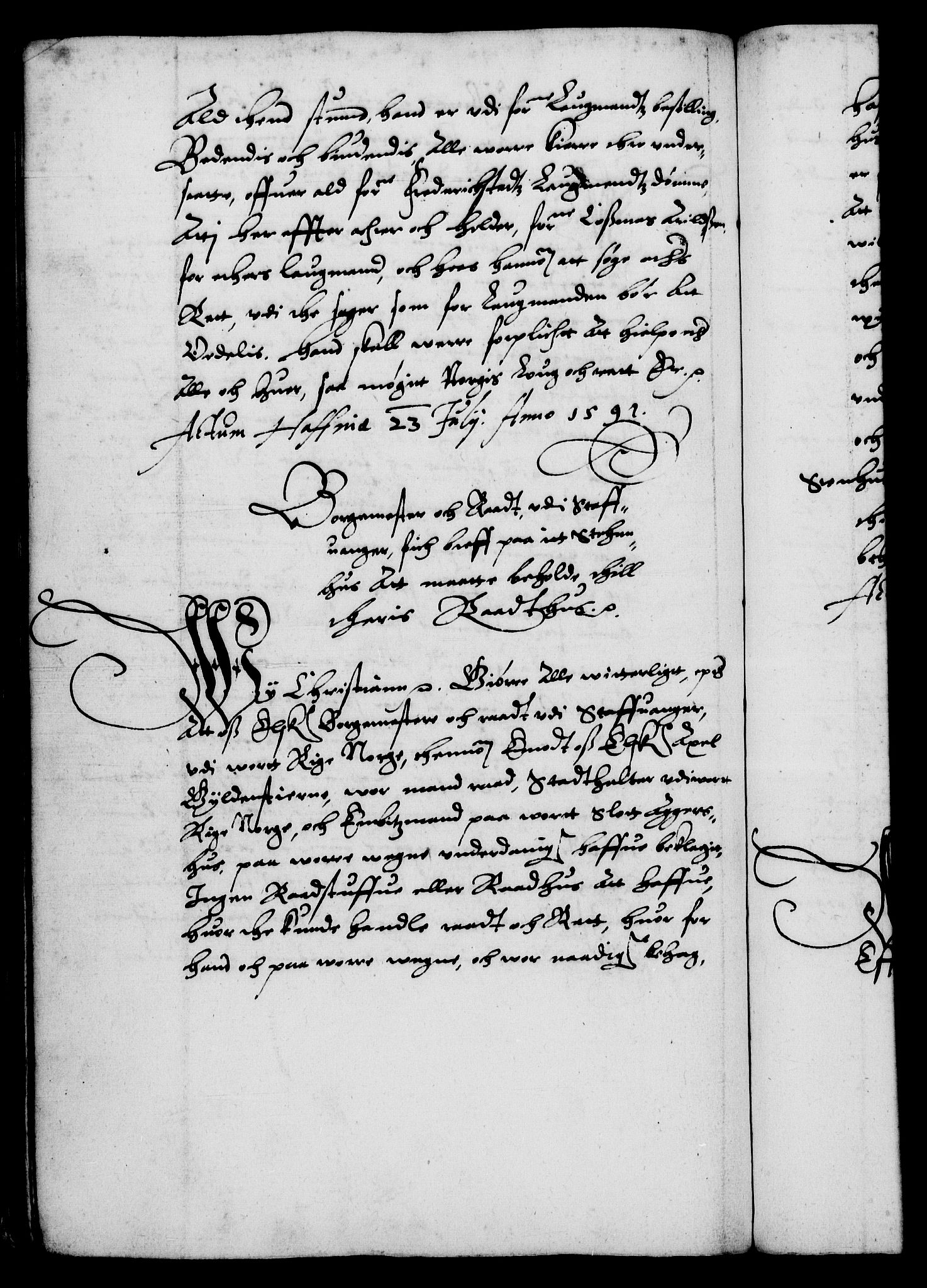 Danske Kanselli 1572-1799, AV/RA-EA-3023/F/Fc/Fca/Fcaa/L0002: Norske registre (mikrofilm), 1588-1596, p. 126b