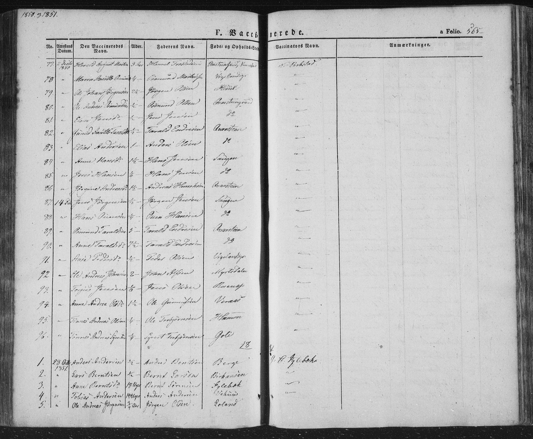 Vennesla sokneprestkontor, AV/SAK-1111-0045/Fa/Fac/L0004: Parish register (official) no. A 4, 1834-1855, p. 565