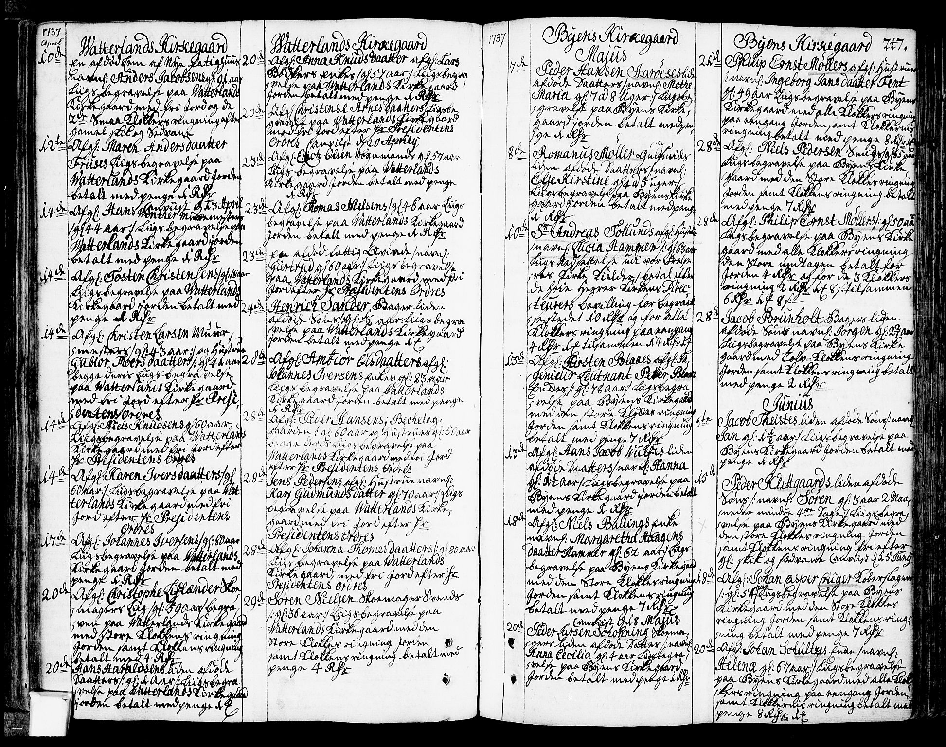 Oslo domkirke Kirkebøker, SAO/A-10752/F/Fa/L0003: Parish register (official) no. 3, 1731-1743, p. 247