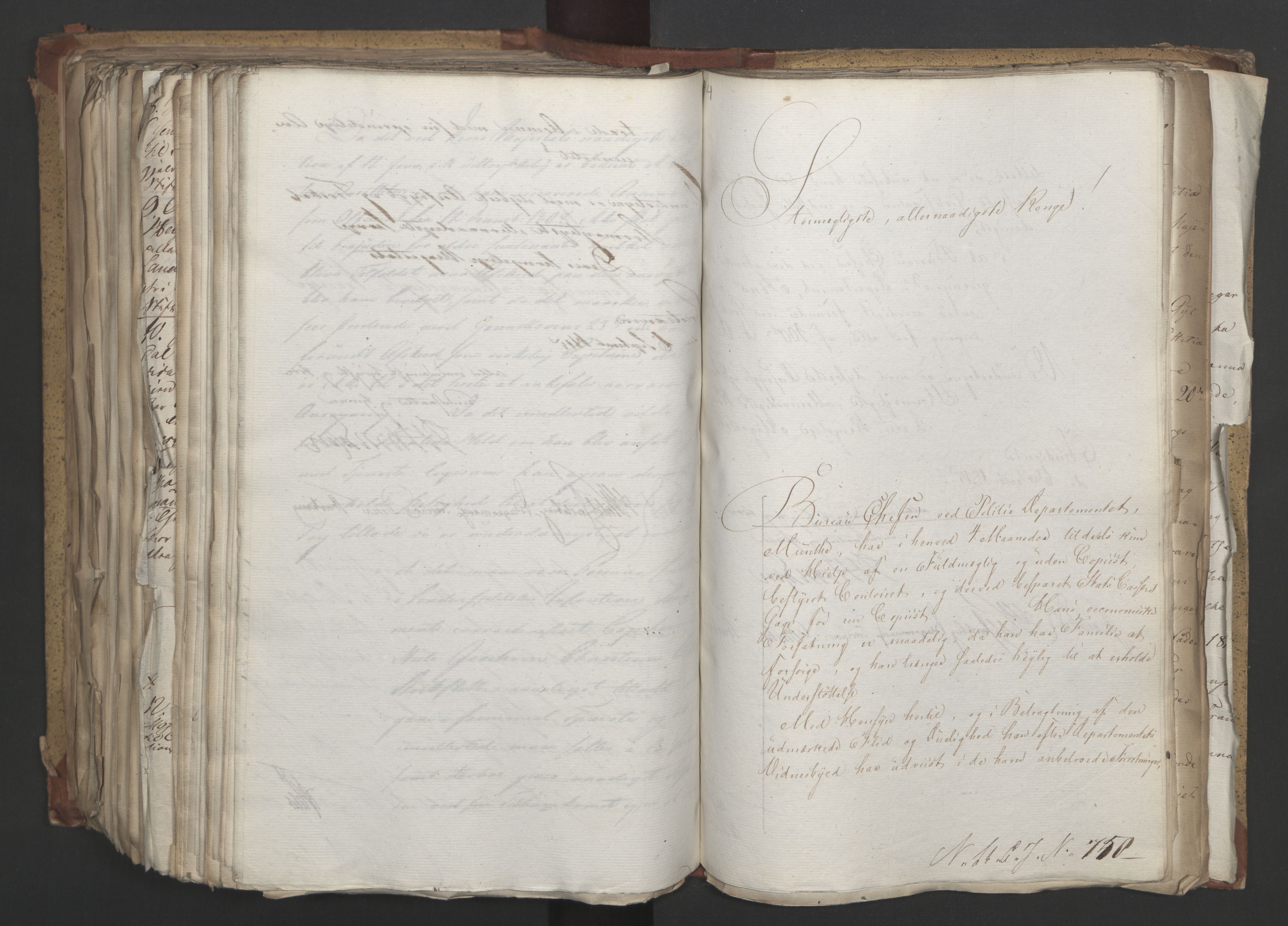 Statsrådsavdelingen i Stockholm, AV/RA-S-1003/D/Da/L0003: Regjeringsinnstillinger nr. 519-787, 1815, p. 495