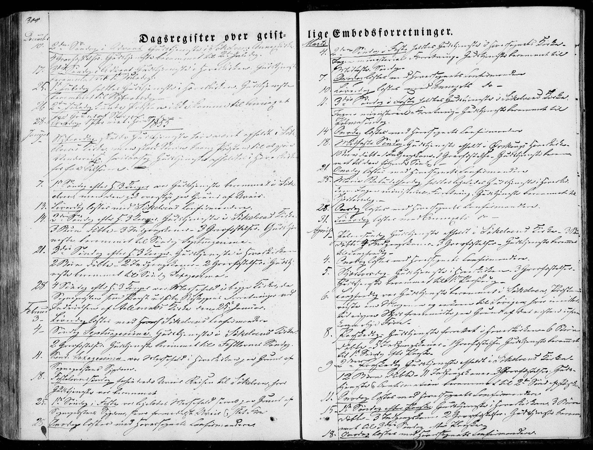 Ministerialprotokoller, klokkerbøker og fødselsregistre - Møre og Romsdal, SAT/A-1454/522/L0313: Parish register (official) no. 522A08, 1852-1862, p. 300