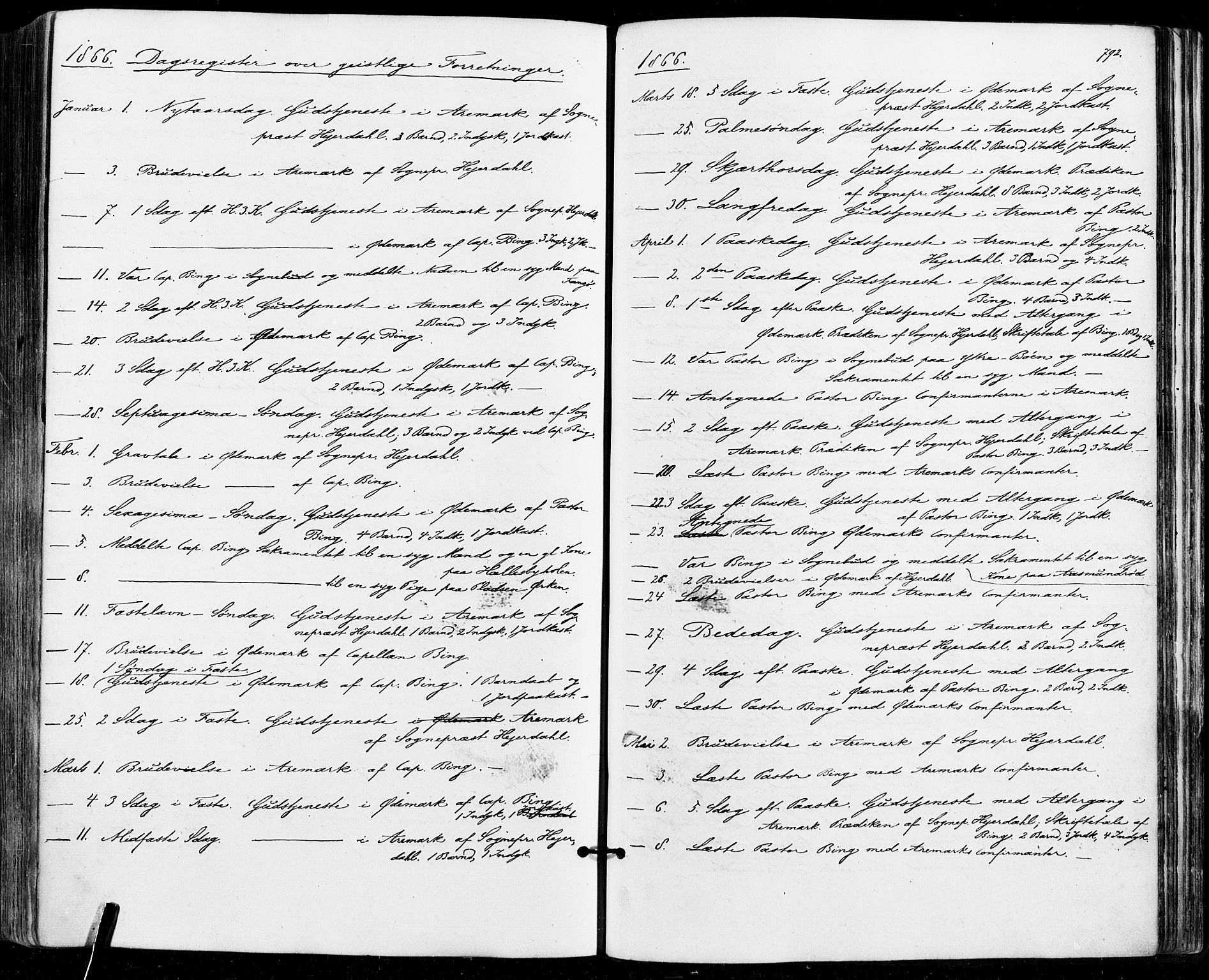 Aremark prestekontor Kirkebøker, AV/SAO-A-10899/F/Fc/L0004: Parish register (official) no. III 4, 1866-1877, p. 791-792