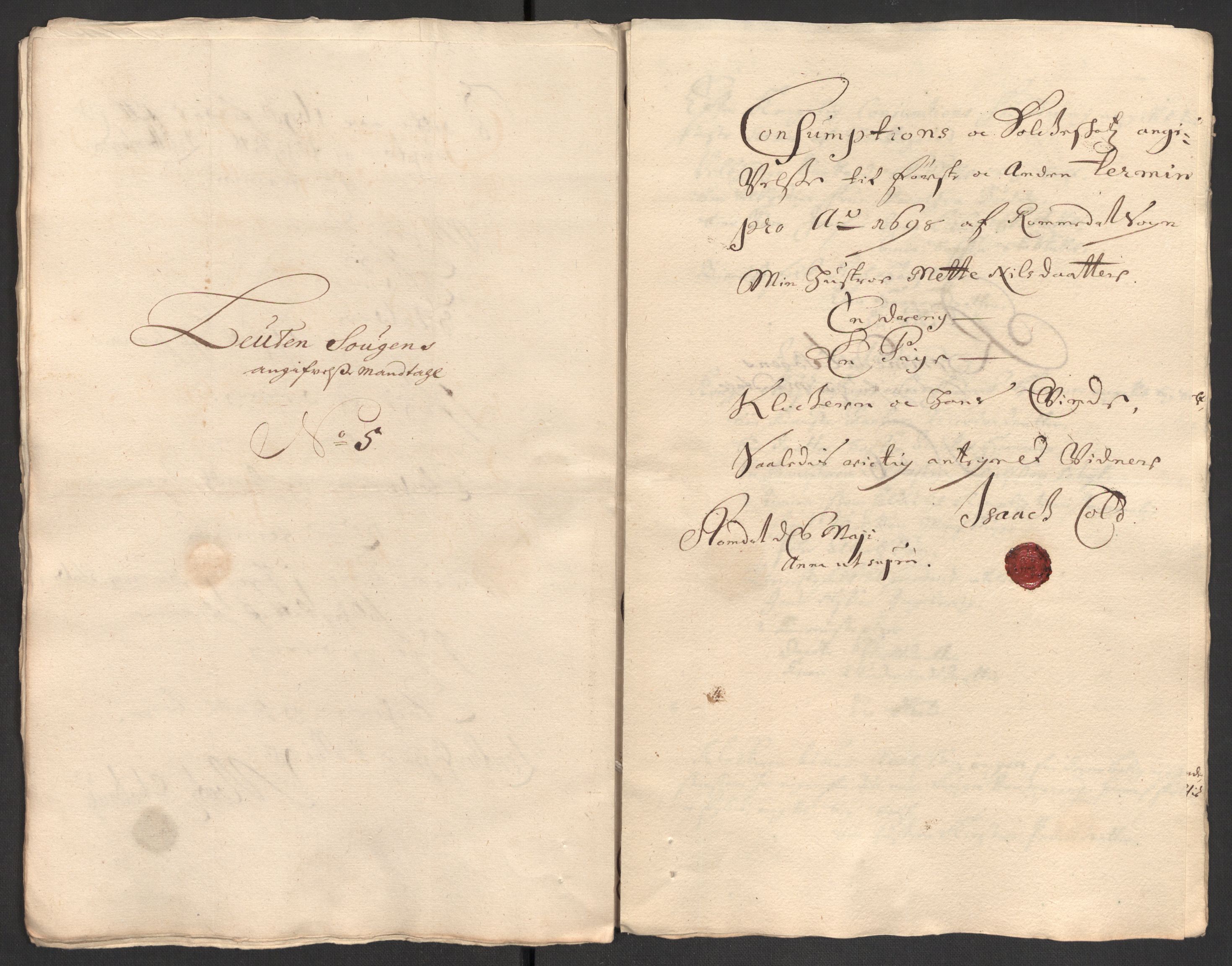 Rentekammeret inntil 1814, Reviderte regnskaper, Fogderegnskap, RA/EA-4092/R16/L1037: Fogderegnskap Hedmark, 1697-1698, p. 403