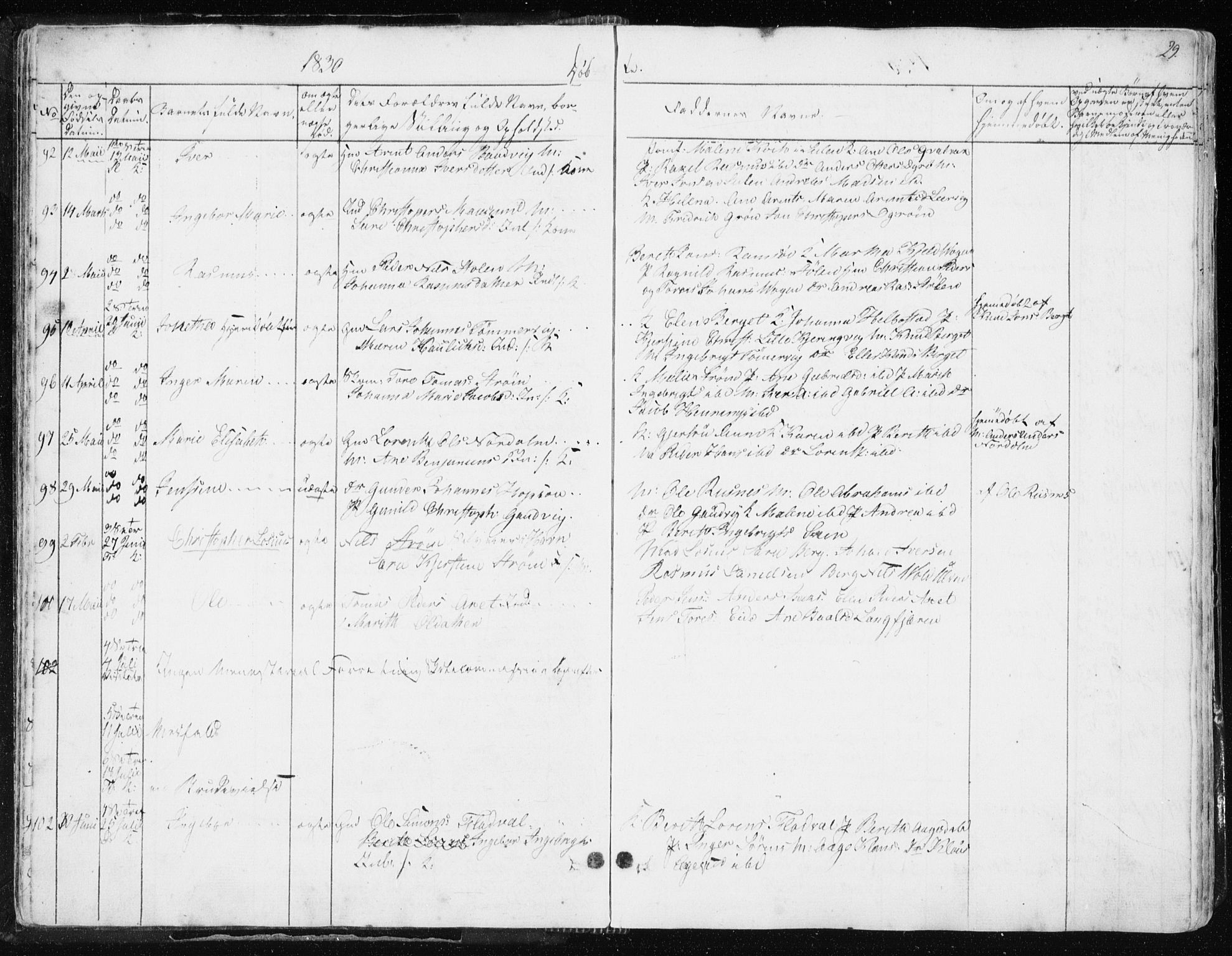 Ministerialprotokoller, klokkerbøker og fødselsregistre - Sør-Trøndelag, AV/SAT-A-1456/634/L0528: Parish register (official) no. 634A04, 1827-1842, p. 29