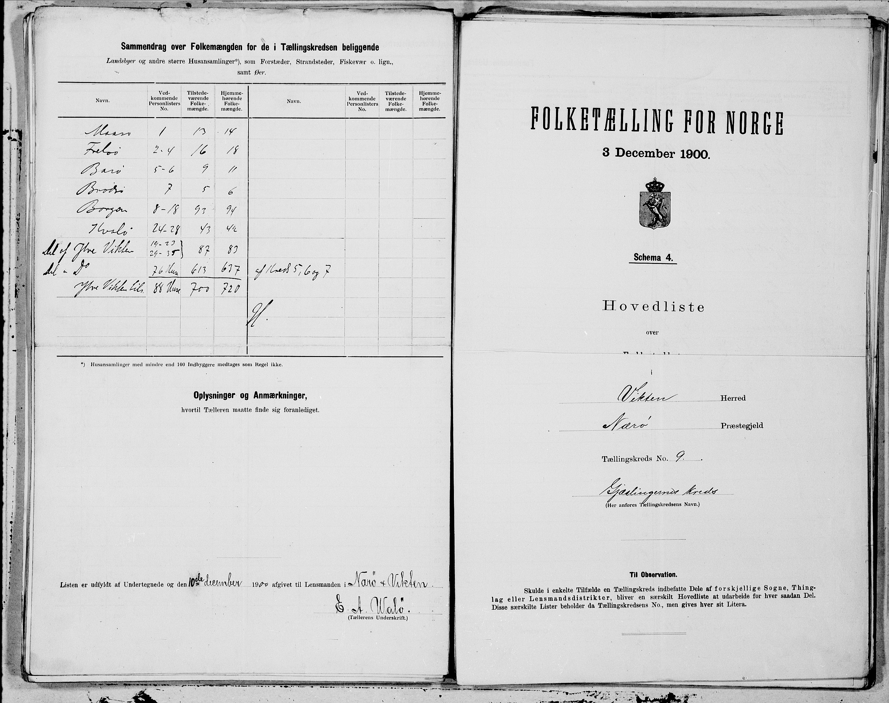 SAT, 1900 census for Vikna, 1900, p. 18