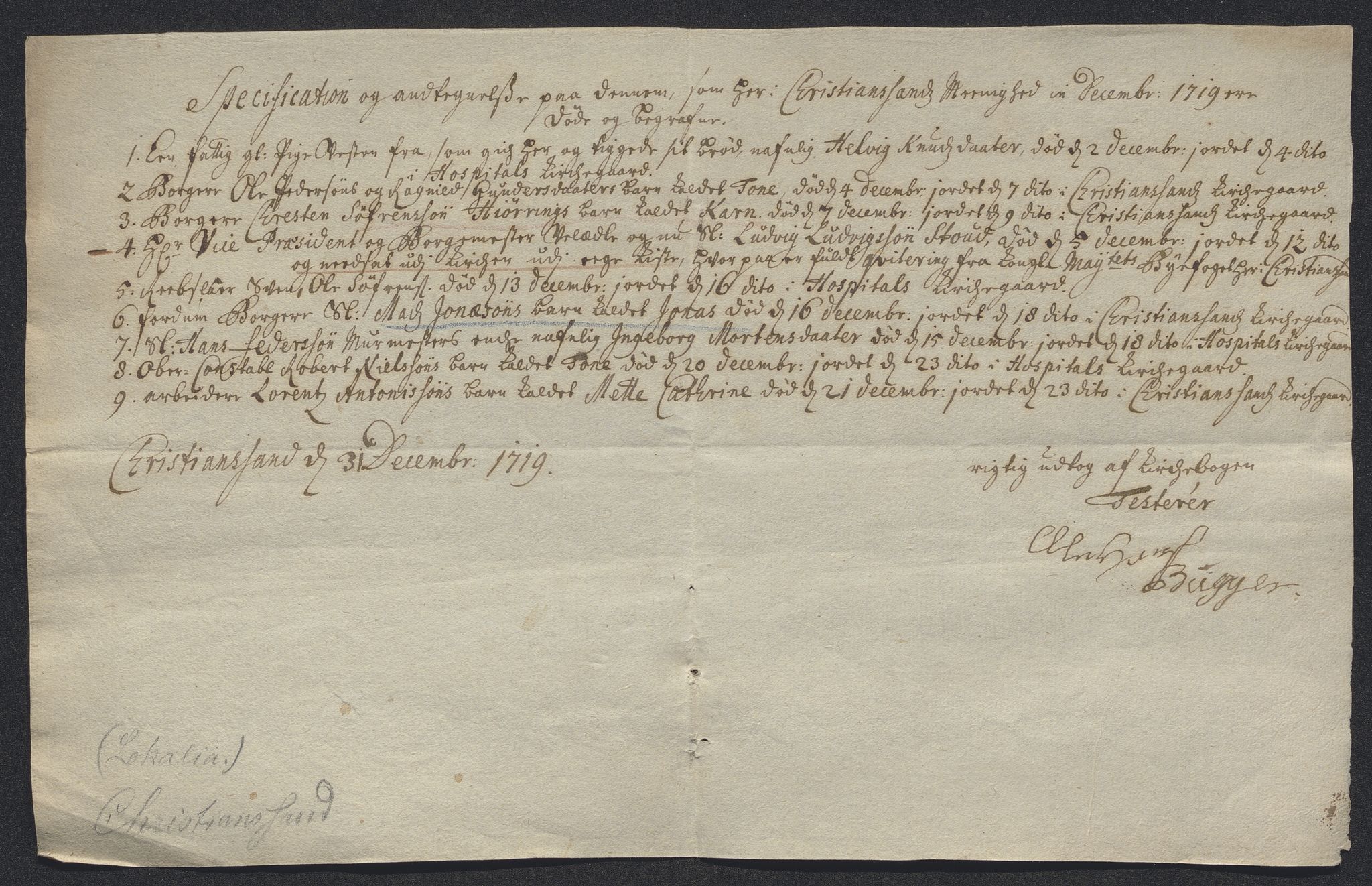 Rentekammeret inntil 1814, Reviderte regnskaper, Byregnskaper, AV/RA-EA-4066/R/Rm/L0286: [M19] Sikt og sakefall, 1719-1727, p. 39