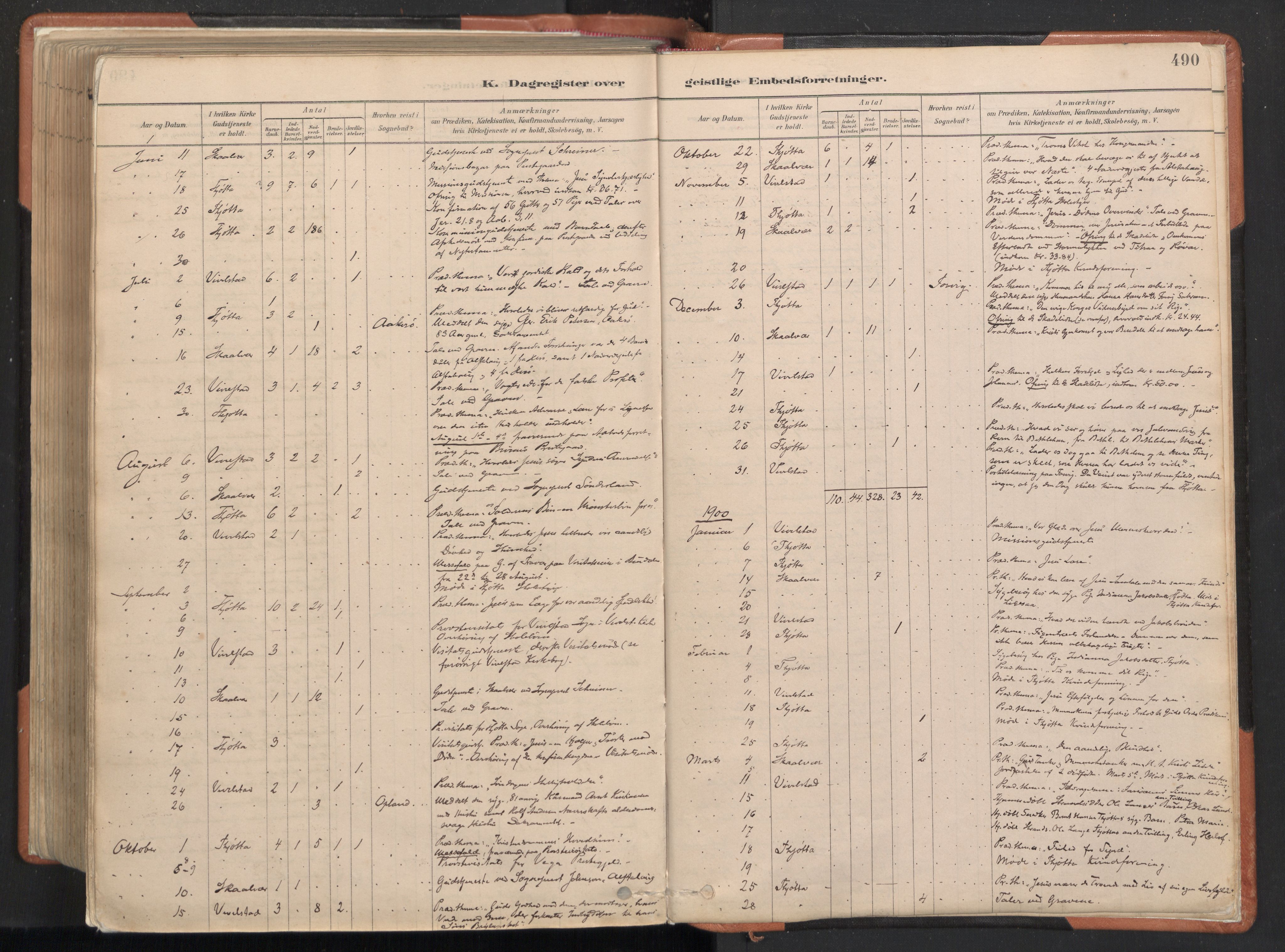 Ministerialprotokoller, klokkerbøker og fødselsregistre - Nordland, SAT/A-1459/817/L0264: Parish register (official) no. 817A04, 1878-1907, p. 490