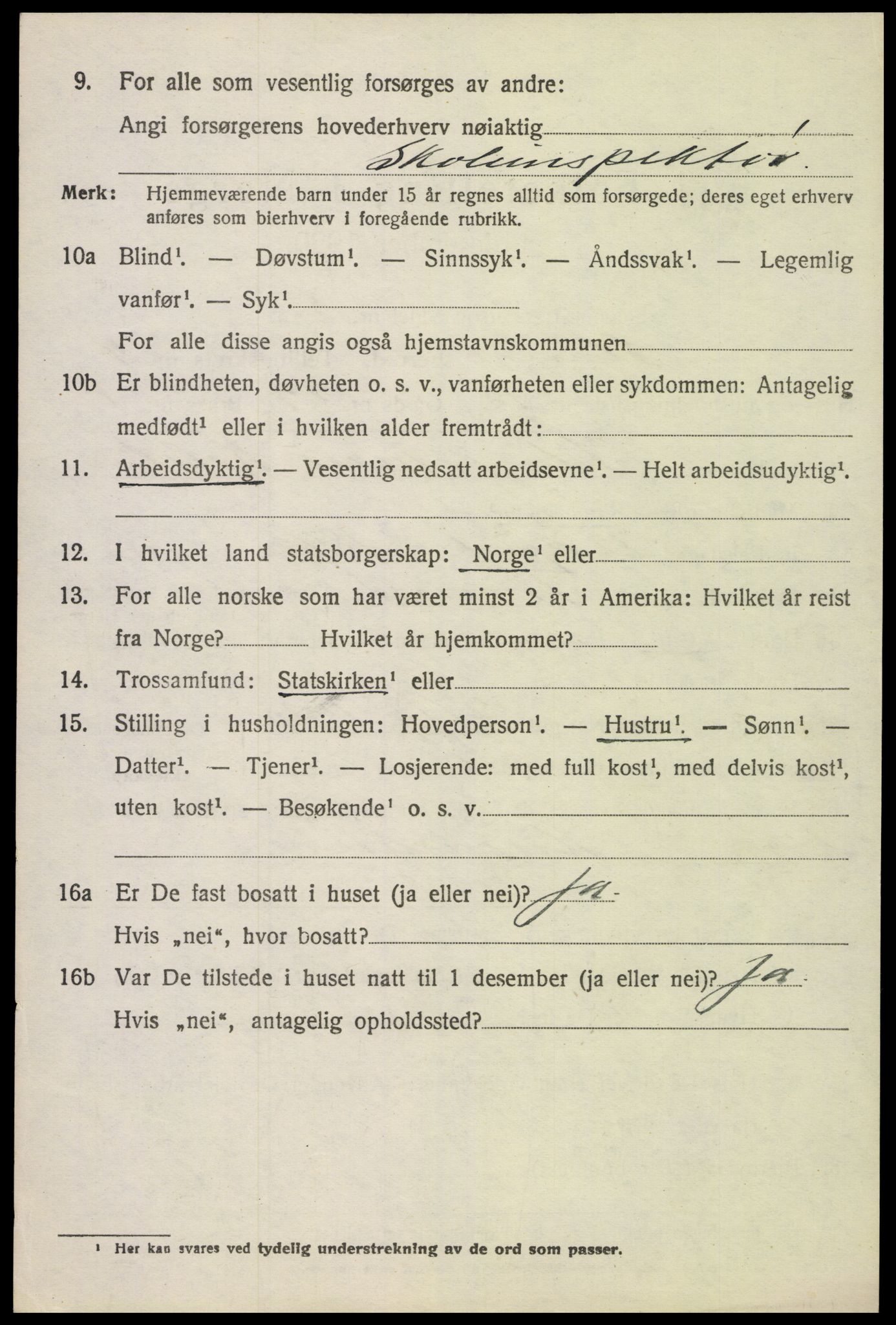 SAH, 1920 census for Stange, 1920, p. 6804