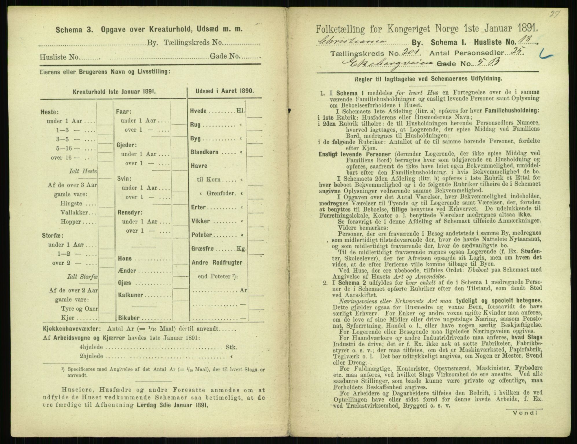 RA, 1891 census for 0301 Kristiania, 1891, p. 120918