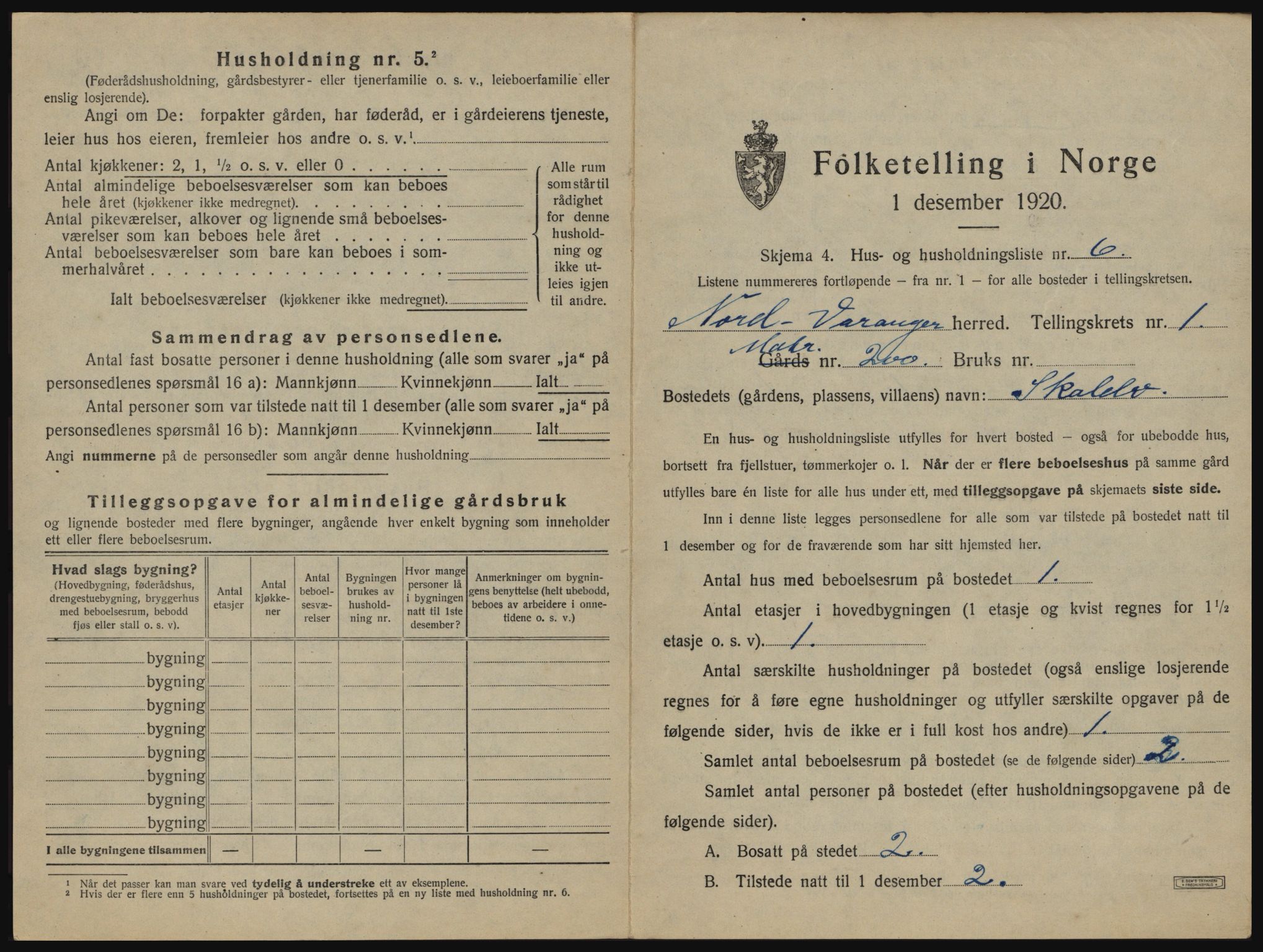 SATØ, 1920 census for Nord-Varanger, 1920, p. 41