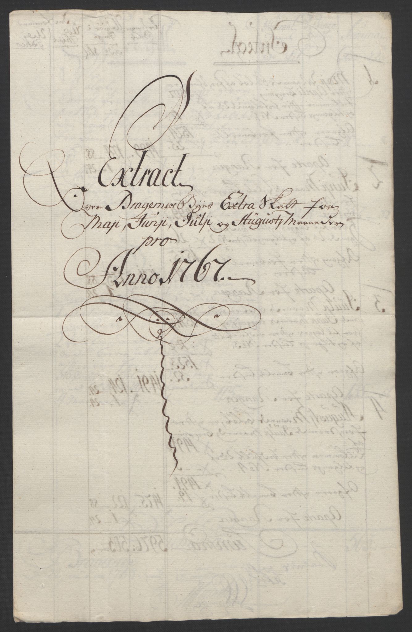 Rentekammeret inntil 1814, Reviderte regnskaper, Byregnskaper, AV/RA-EA-4066/R/Rf/L0119/0001: [F2] Kontribusjonsregnskap / Ekstraskatt, 1762-1767, p. 392