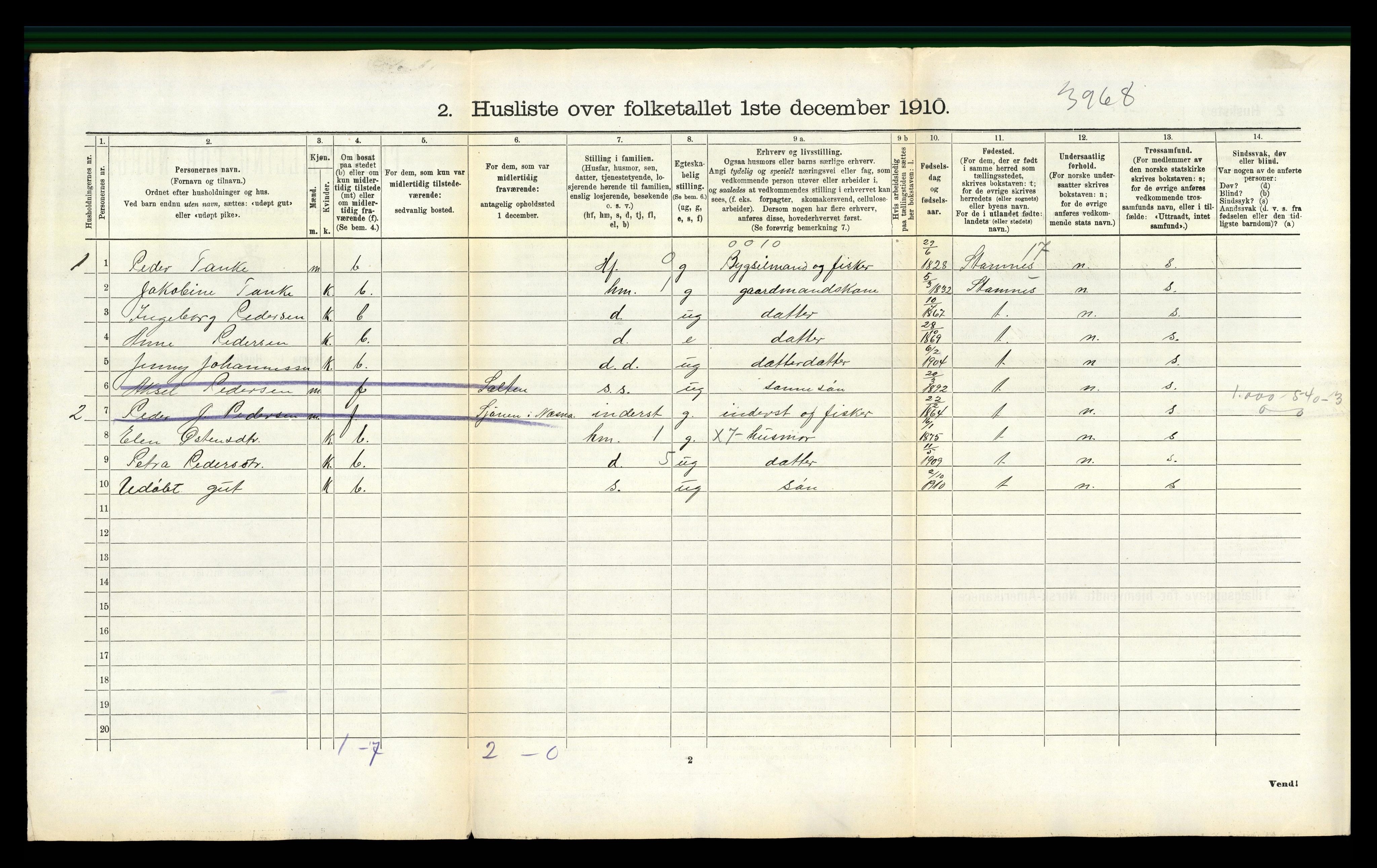 RA, 1910 census for Herøy, 1910, p. 904