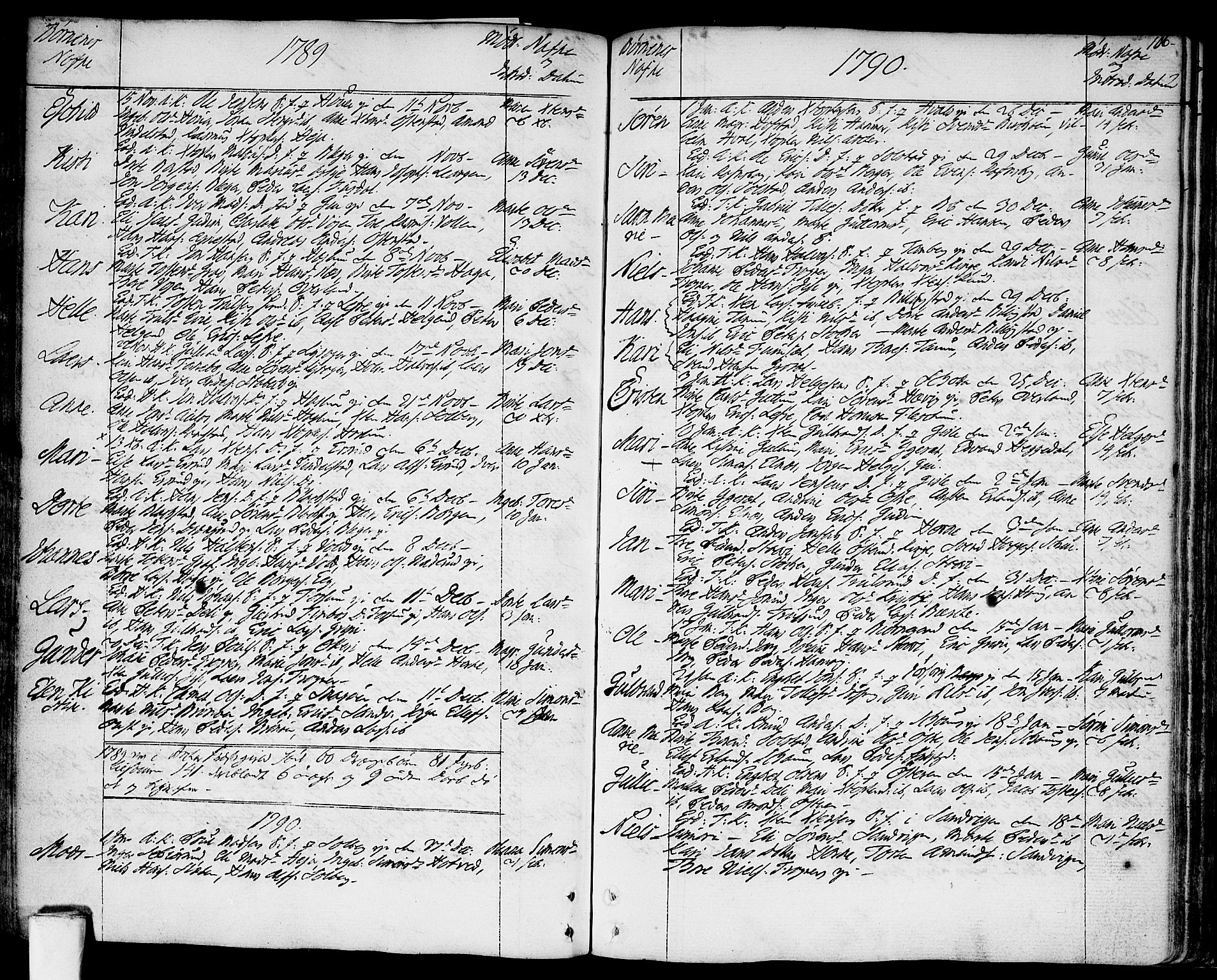 Asker prestekontor Kirkebøker, SAO/A-10256a/F/Fa/L0003: Parish register (official) no. I 3, 1767-1807, p. 106