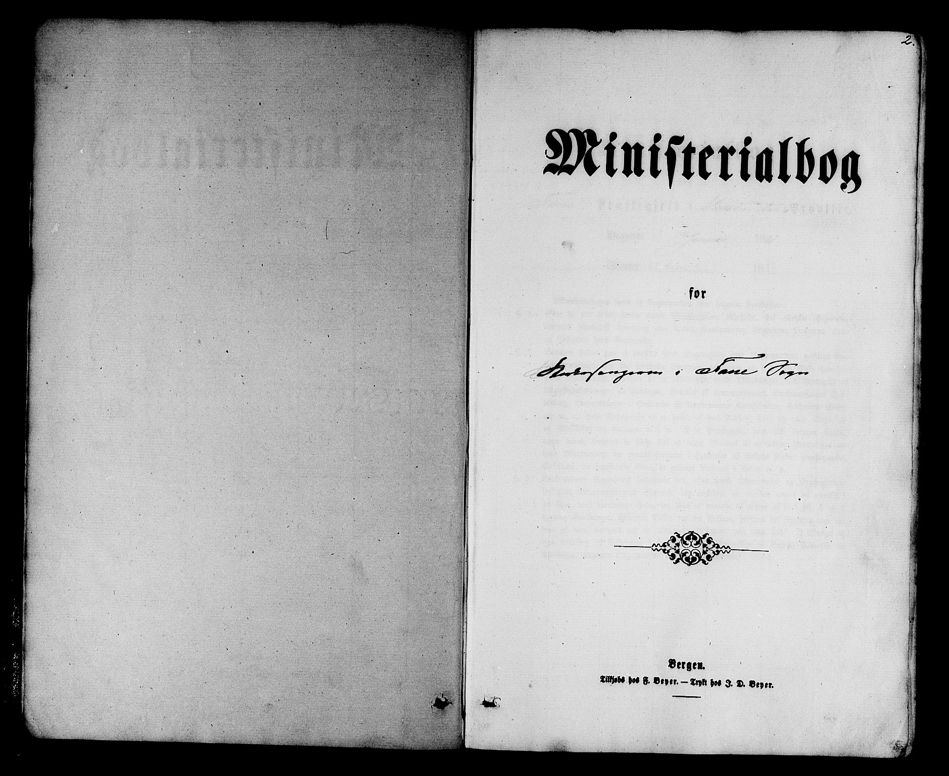 Fana Sokneprestembete, SAB/A-75101/H/Hab/Habb/L0003: Parish register (copy) no. B 3, 1861-1888