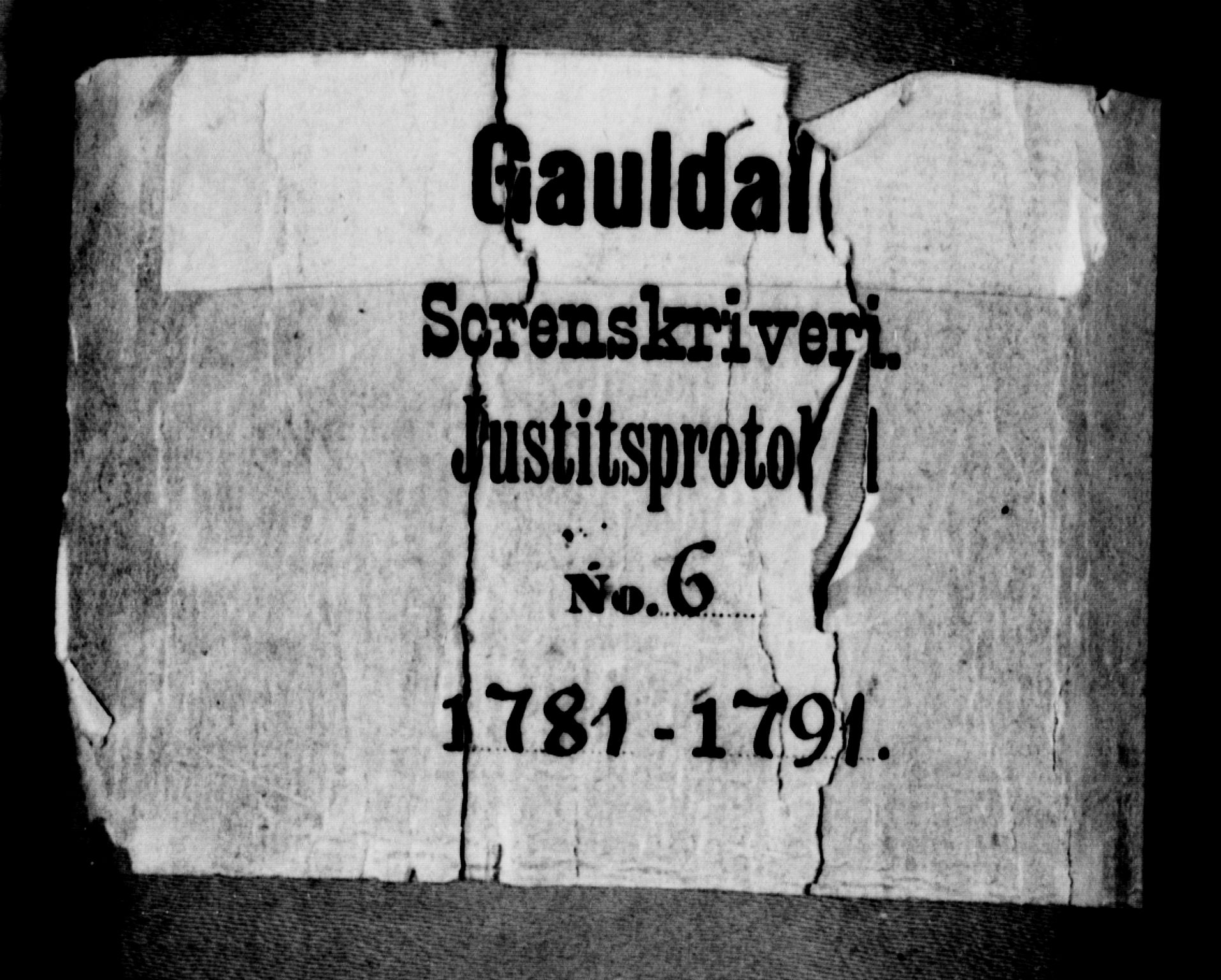 Gauldal sorenskriveri, SAT/A-0014/1/1/1A/L0007: Tingbok 6, 1781-1791