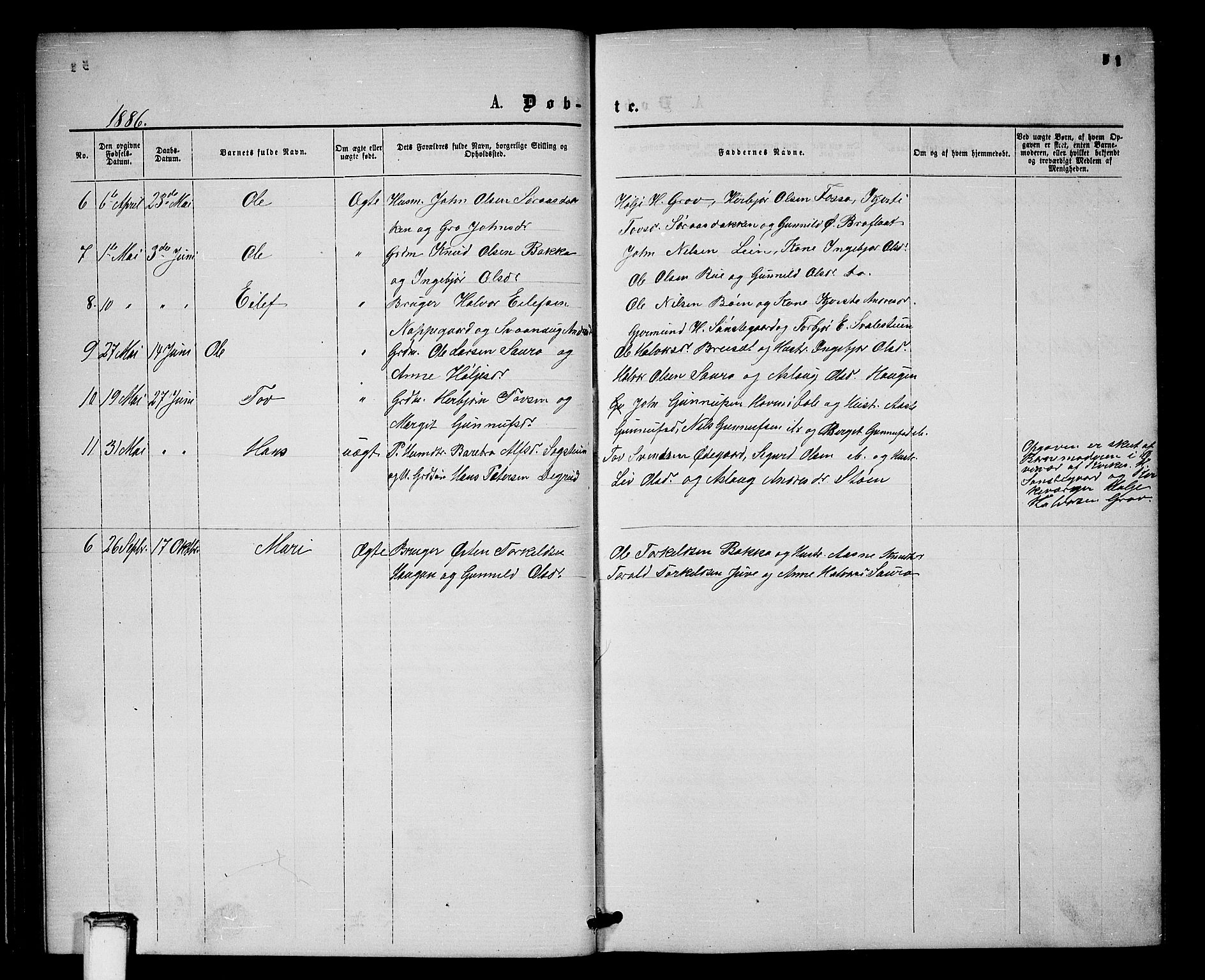 Gransherad kirkebøker, SAKO/A-267/G/Gb/L0002: Parish register (copy) no. II 2, 1860-1886, p. 51