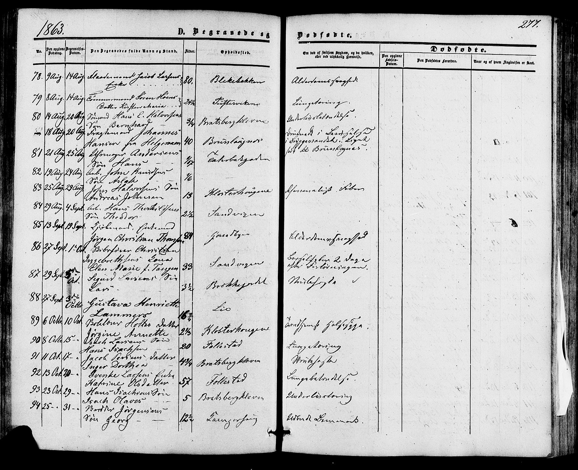 Skien kirkebøker, SAKO/A-302/F/Fa/L0007: Parish register (official) no. 7, 1856-1865, p. 277