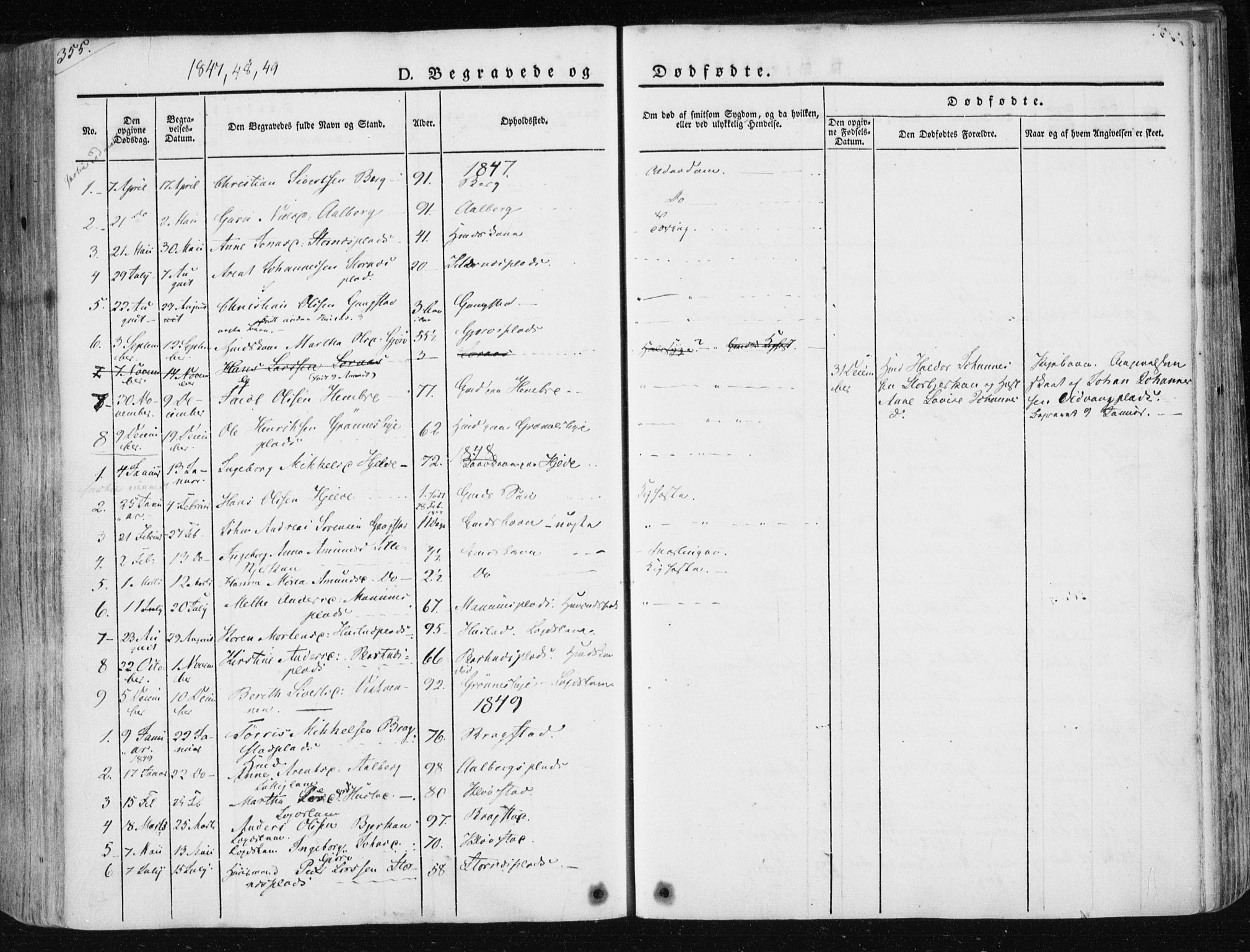 Ministerialprotokoller, klokkerbøker og fødselsregistre - Nord-Trøndelag, SAT/A-1458/730/L0280: Parish register (official) no. 730A07 /3, 1840-1854, p. 355