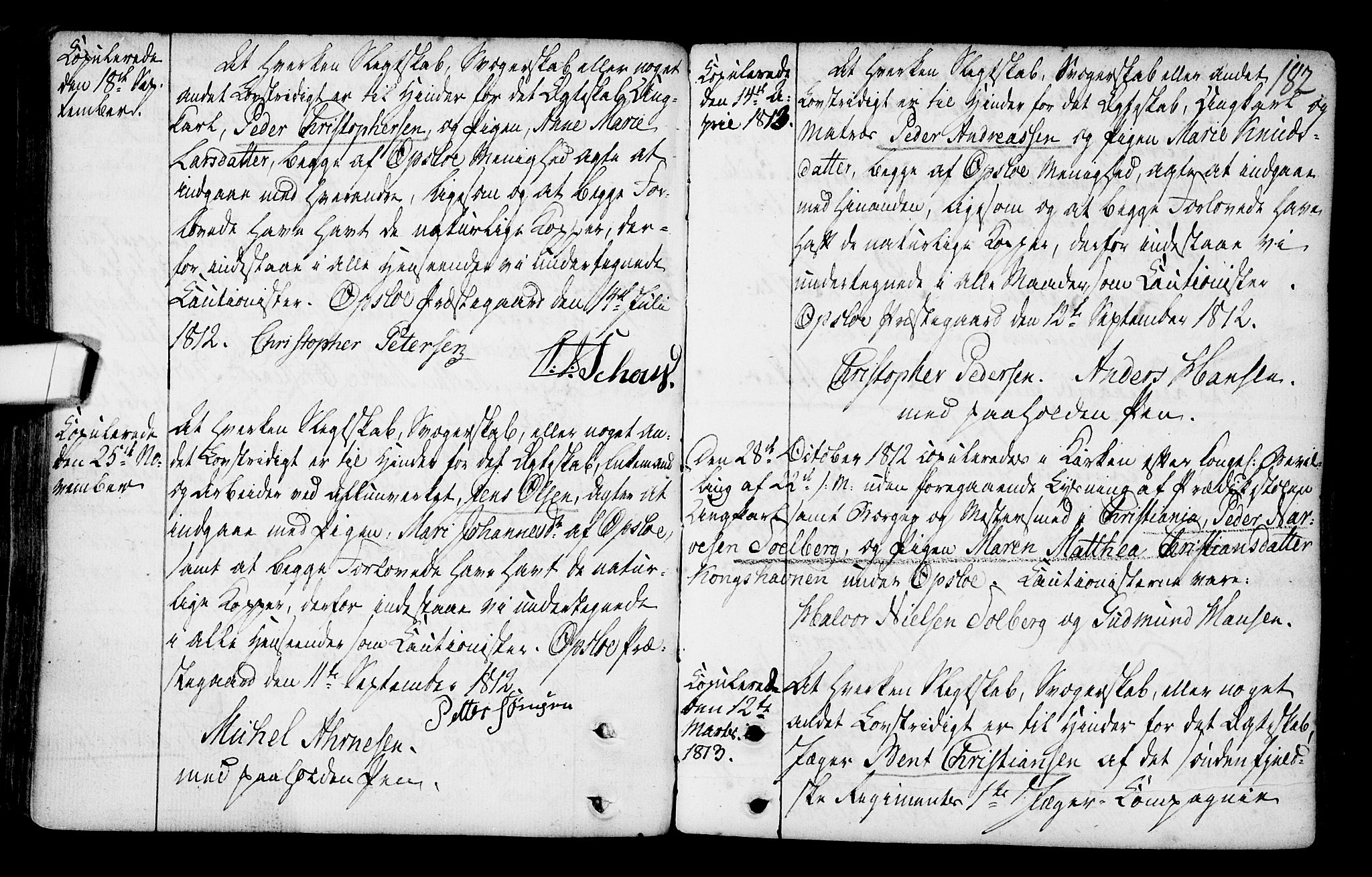 Gamlebyen prestekontor Kirkebøker, SAO/A-10884/F/Fa/L0001: Parish register (official) no. 1, 1734-1818, p. 182