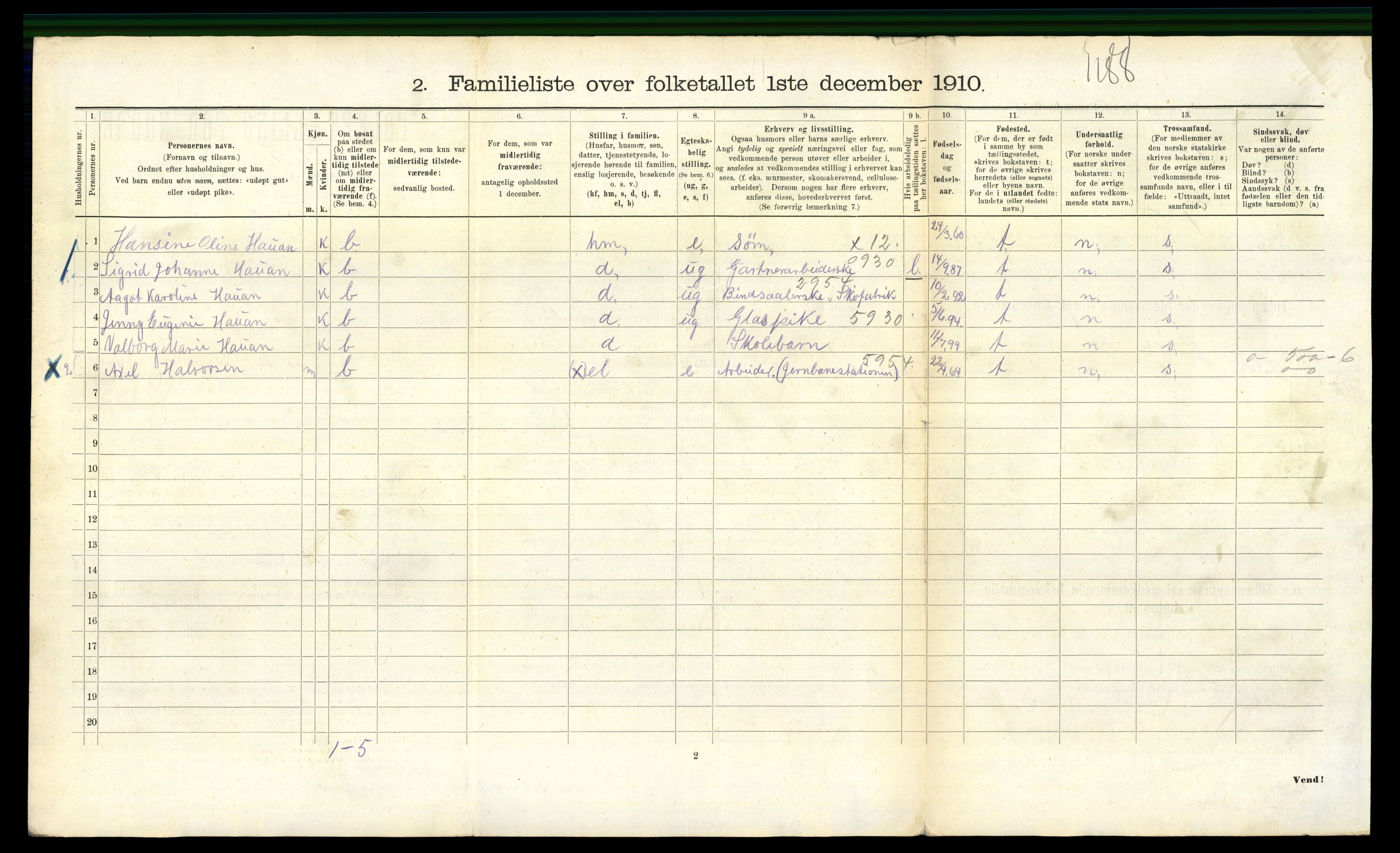 RA, 1910 census for Trondheim, 1910, p. 25926