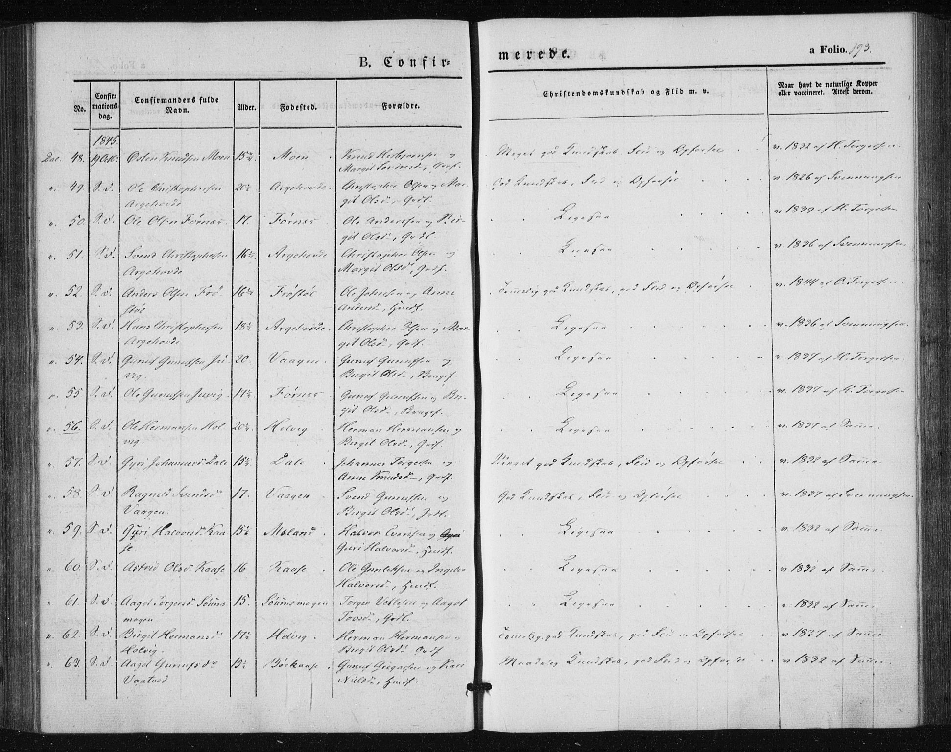 Tinn kirkebøker, SAKO/A-308/F/Fa/L0005: Parish register (official) no. I 5, 1844-1856, p. 193