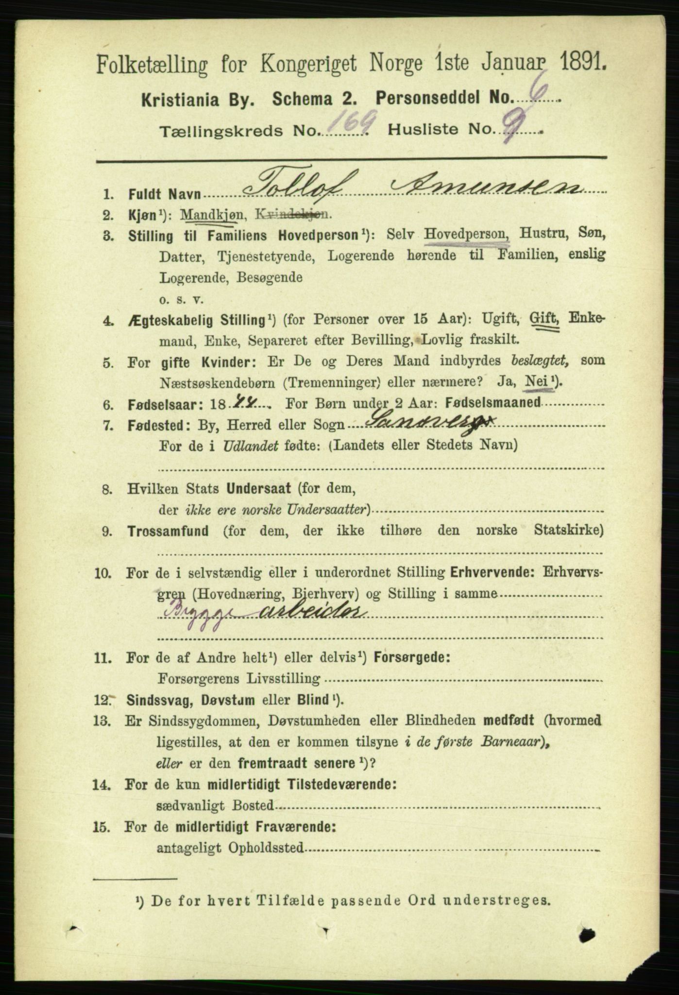 RA, 1891 census for 0301 Kristiania, 1891, p. 99051