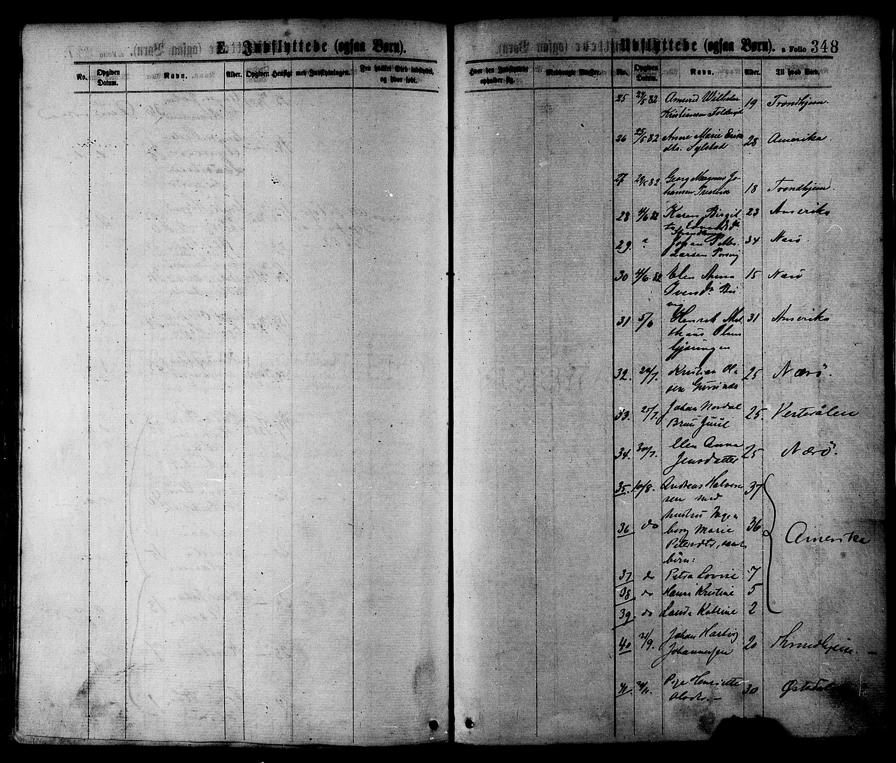 Ministerialprotokoller, klokkerbøker og fødselsregistre - Nord-Trøndelag, SAT/A-1458/780/L0642: Parish register (official) no. 780A07 /1, 1874-1885, p. 348