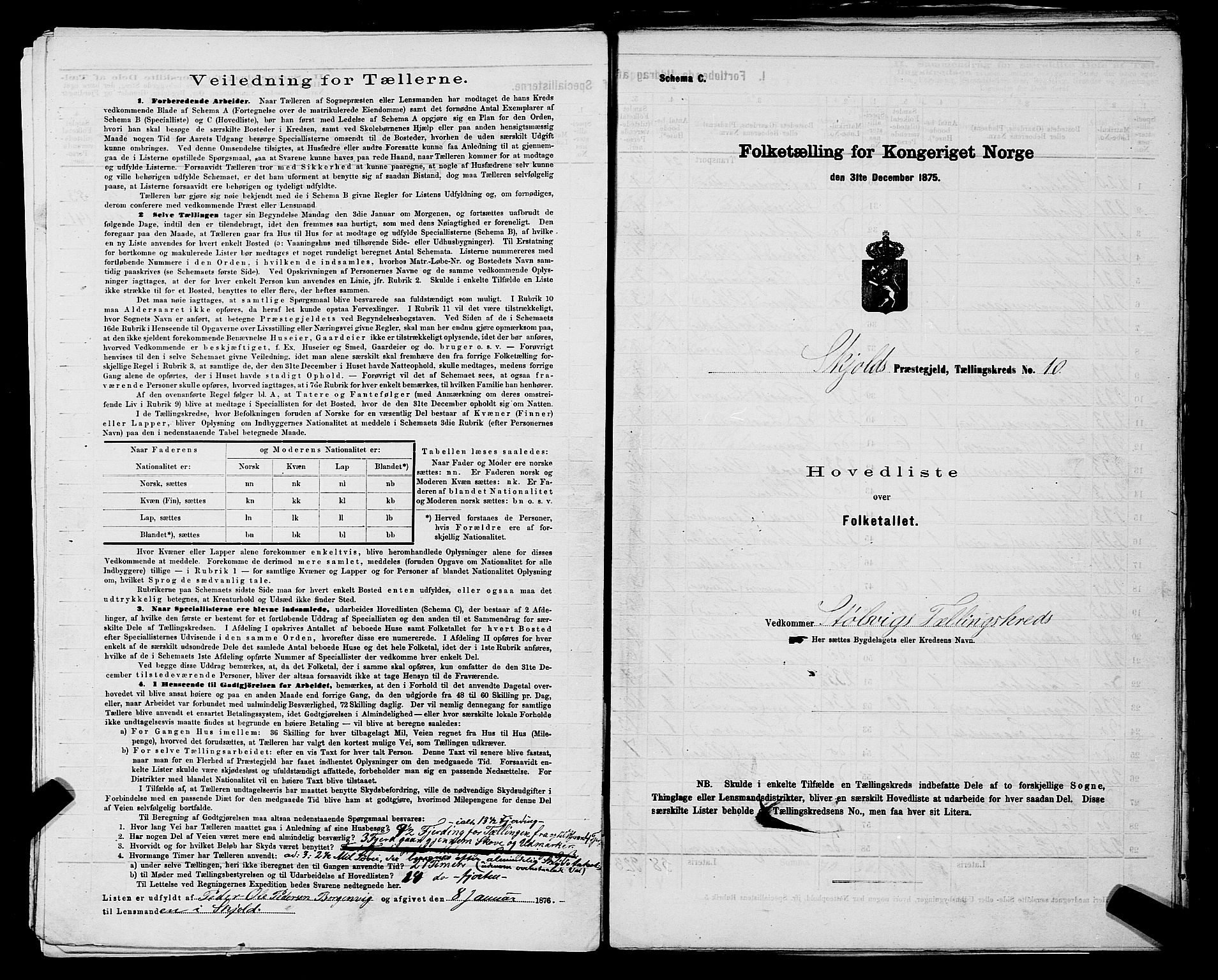 SAST, 1875 census for 1154P Skjold, 1875, p. 23