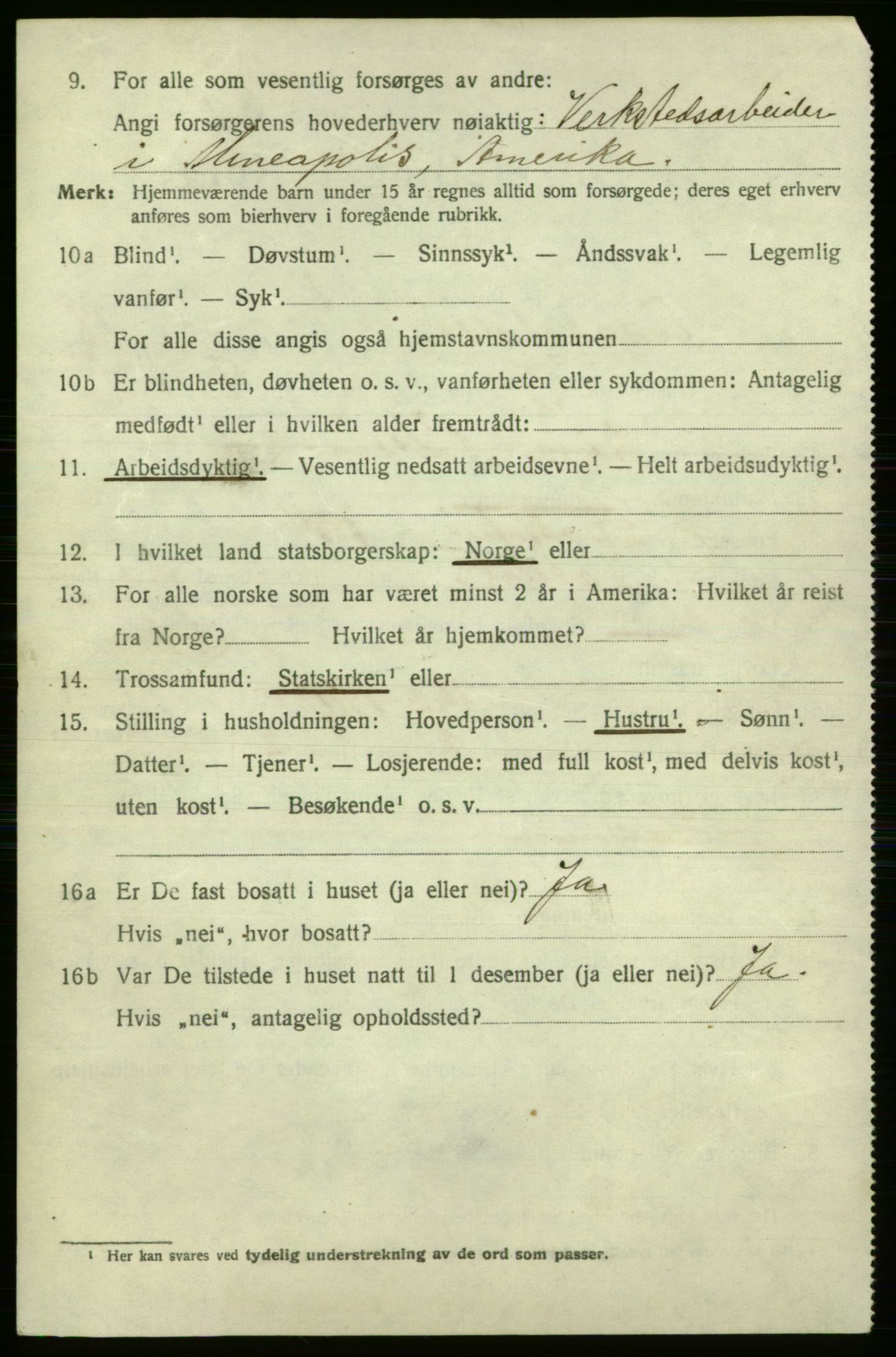 SAO, 1920 census for Fredrikshald, 1920, p. 27636