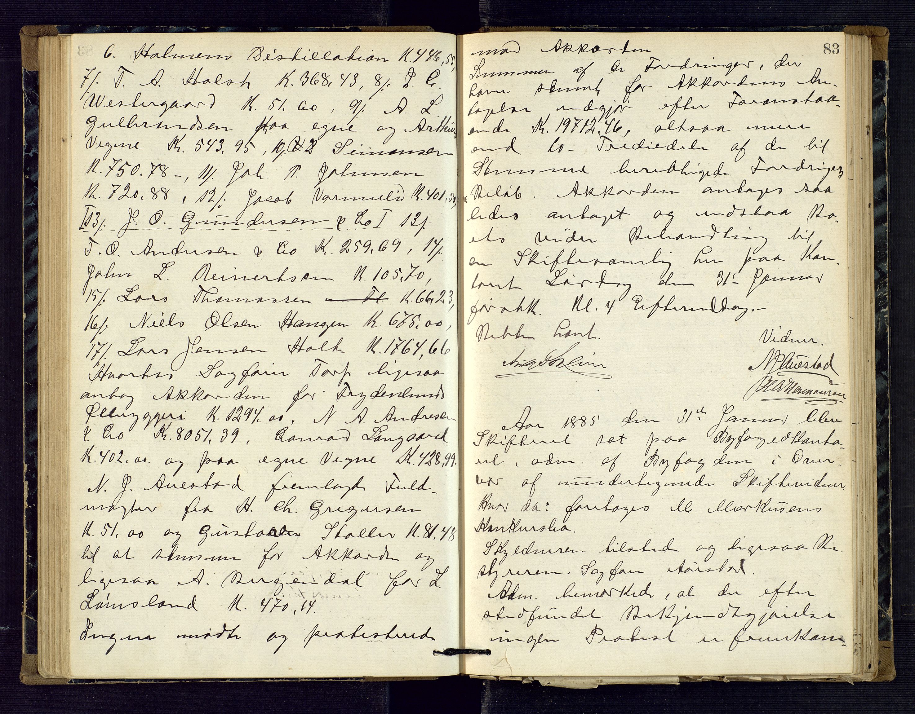Risør byfogd, AV/SAK-1222-0005/H/Hc/L0004: Skifteprotokoll nr. 3B, 1882-1886, p. 83
