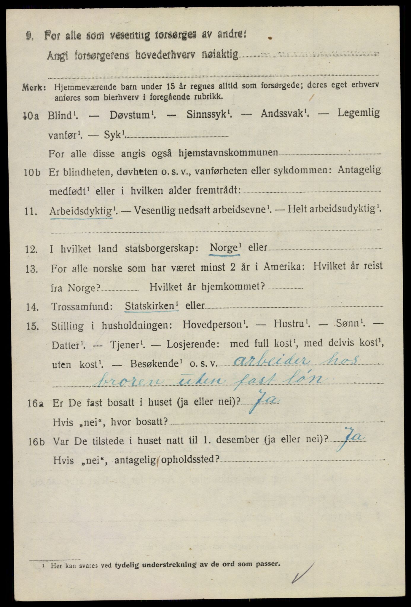 SAO, 1920 census for Tune, 1920, p. 5445