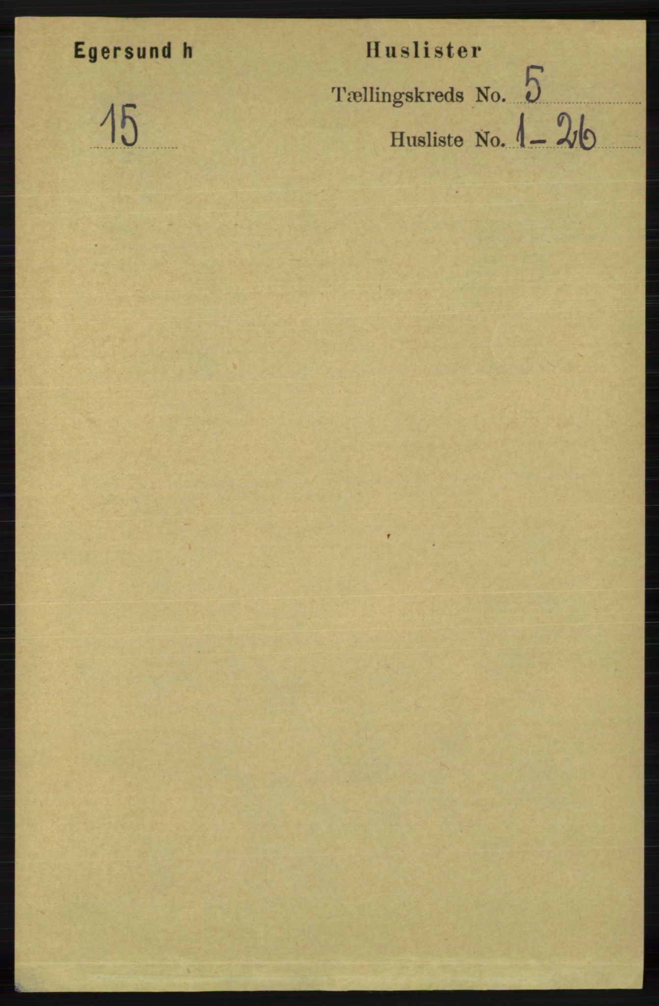 RA, 1891 census for 1116 Eigersund herred, 1891, p. 2016