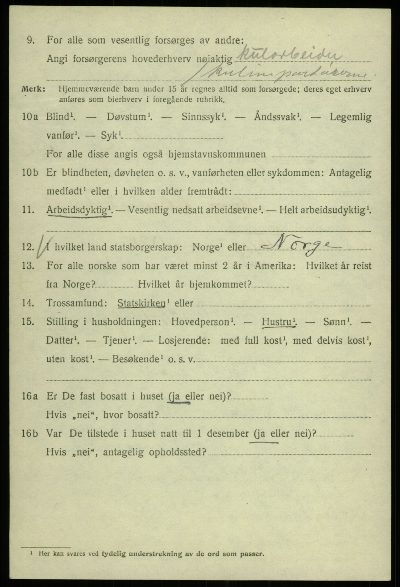 SAB, 1920 census for Bergen, 1920, p. 113568