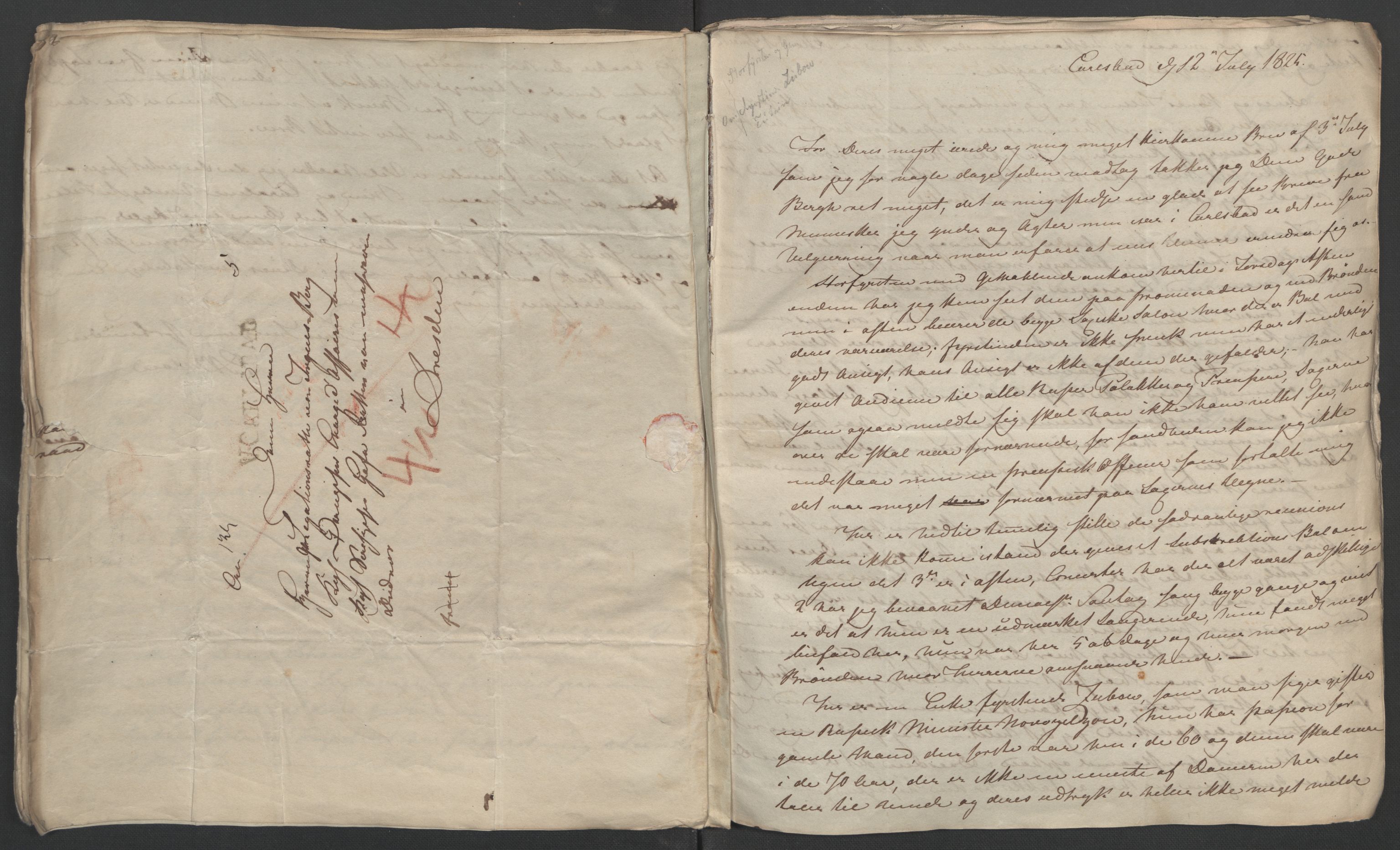 Faye, Andreas, RA/PA-0015/F/Fh/L0027/0001: -- / Breve fra fru Emilie Bülow til Irgens-Bergh angaaende dagens begivenheder ved det danske hof 1825-1827, p. 8