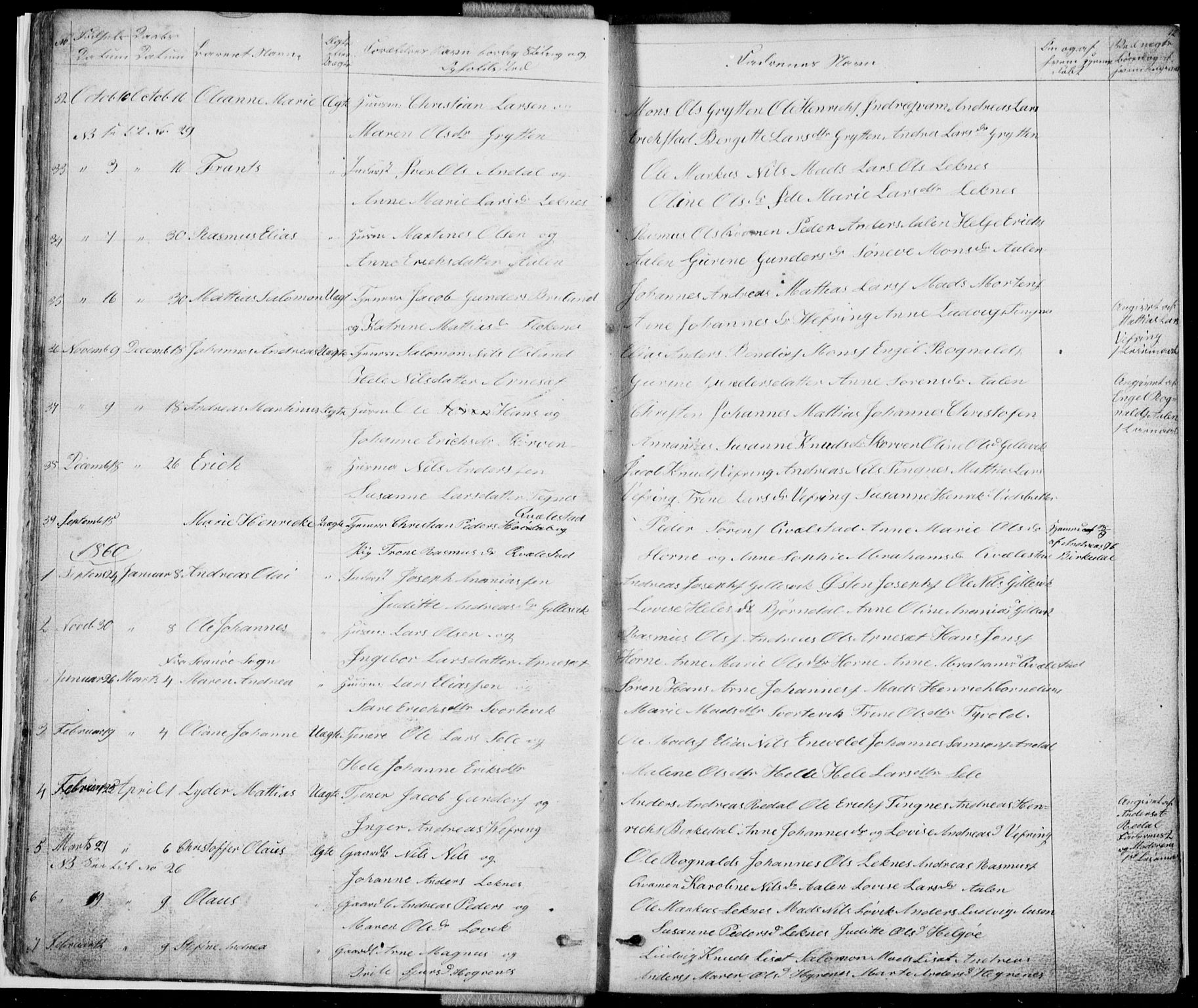Førde sokneprestembete, SAB/A-79901/H/Hab: Parish register (copy) no. E 0, 1853-1880, p. 12